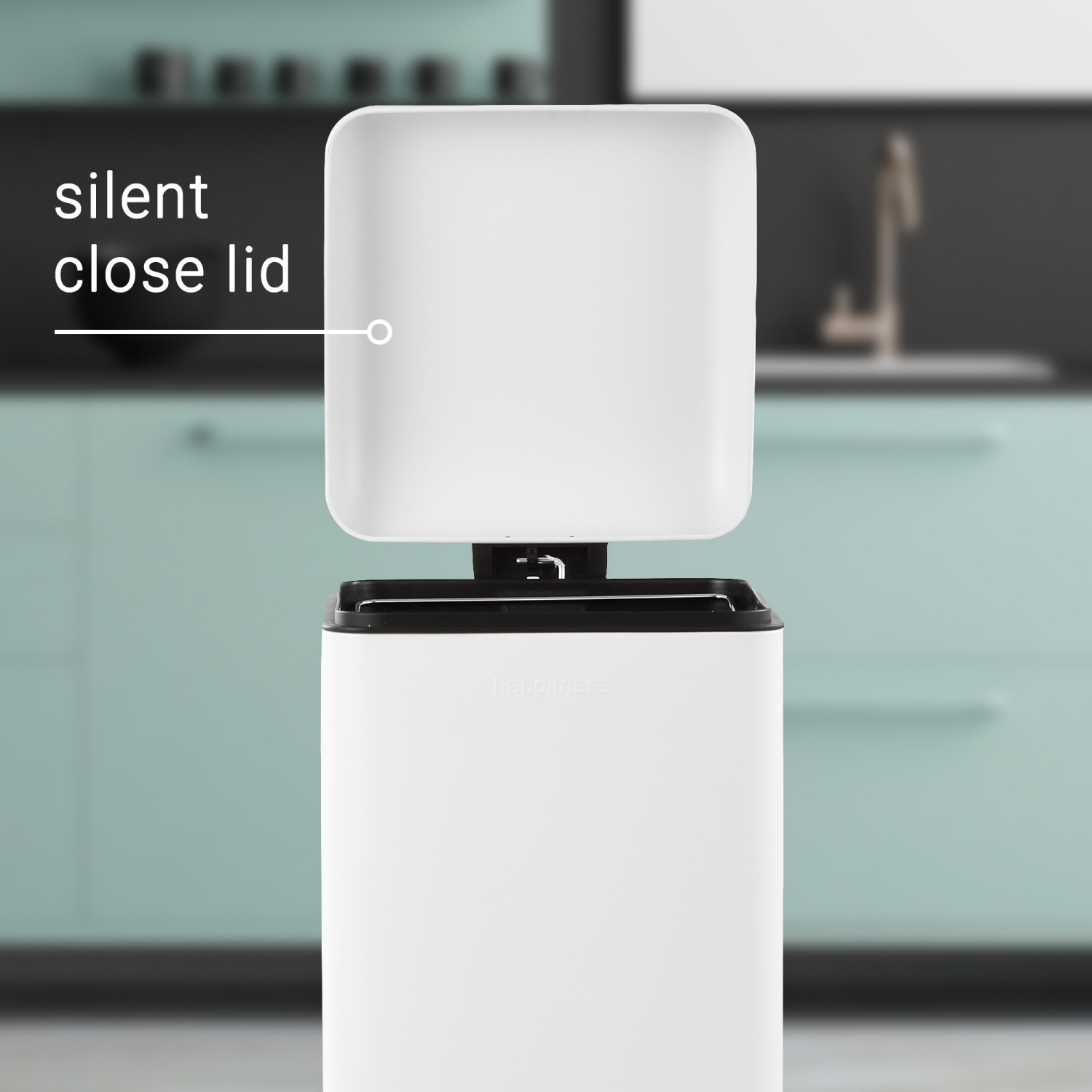 Poubelle Betty Retro Step-Open avec doublures