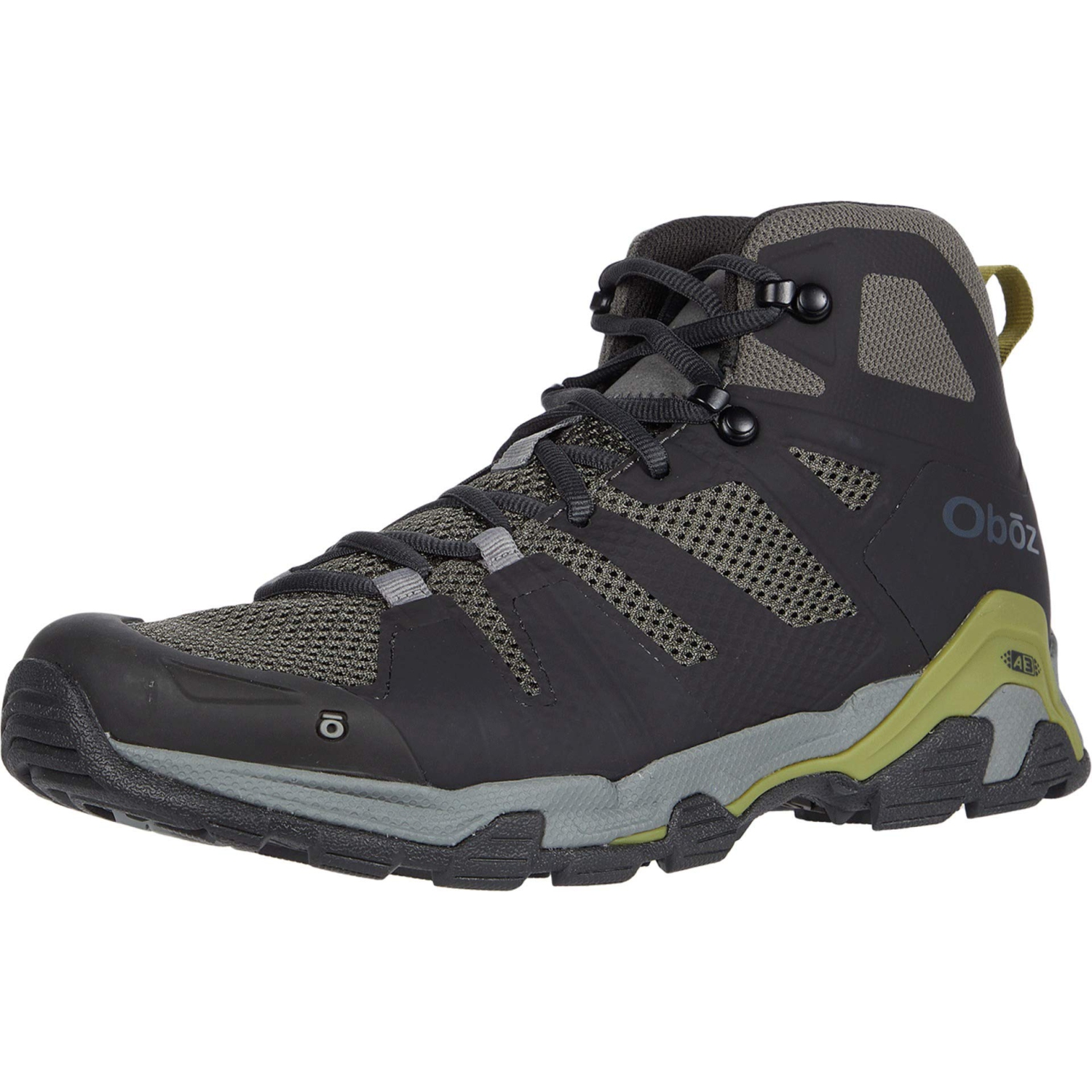 Oboz Arete Mid Hiking Boot - Men's Charcoal/Woodbine Green 9.5