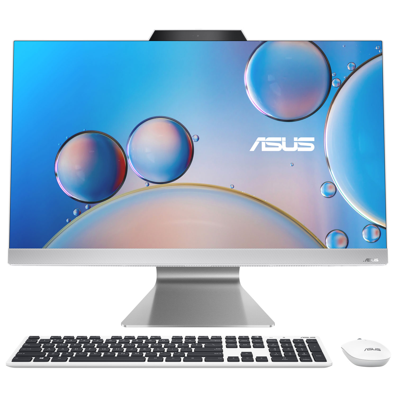 ASUS 27" All-in-One PC - White (AMD Ryzen 5 7520U/512GB SSD/16GB RAM/Windows 11)