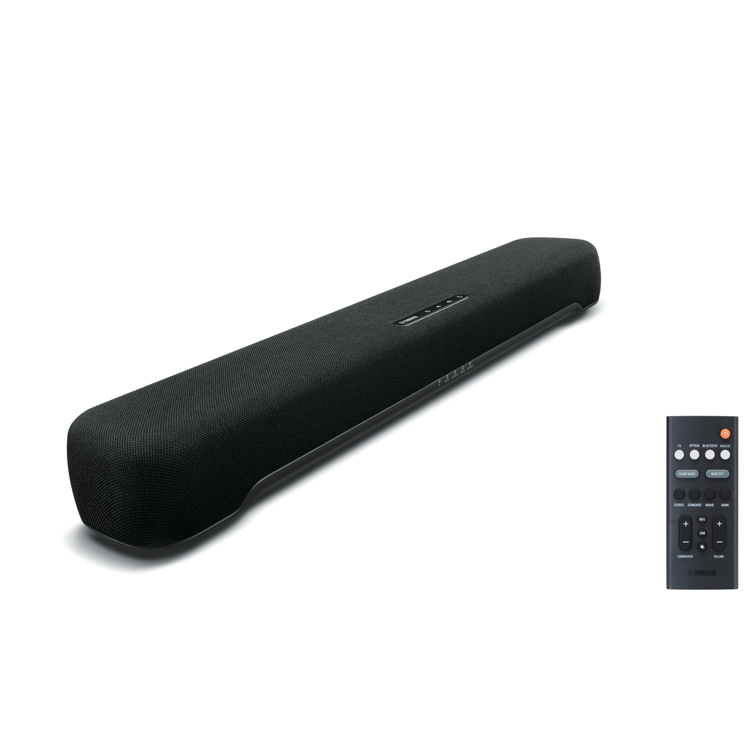 Yamaha - SR-C20ABL 2.1-Channel Indoor Super Compact Bluetooth Sound Bar - Black