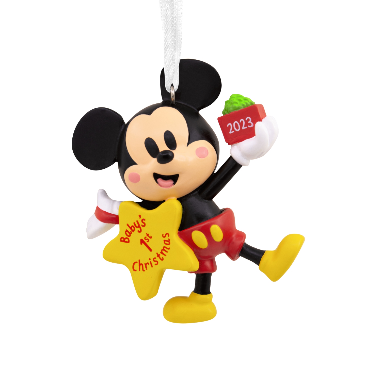Hallmark Christmas Ornament (Disney Mickey Mouse Baby's First Christmas 2023)
