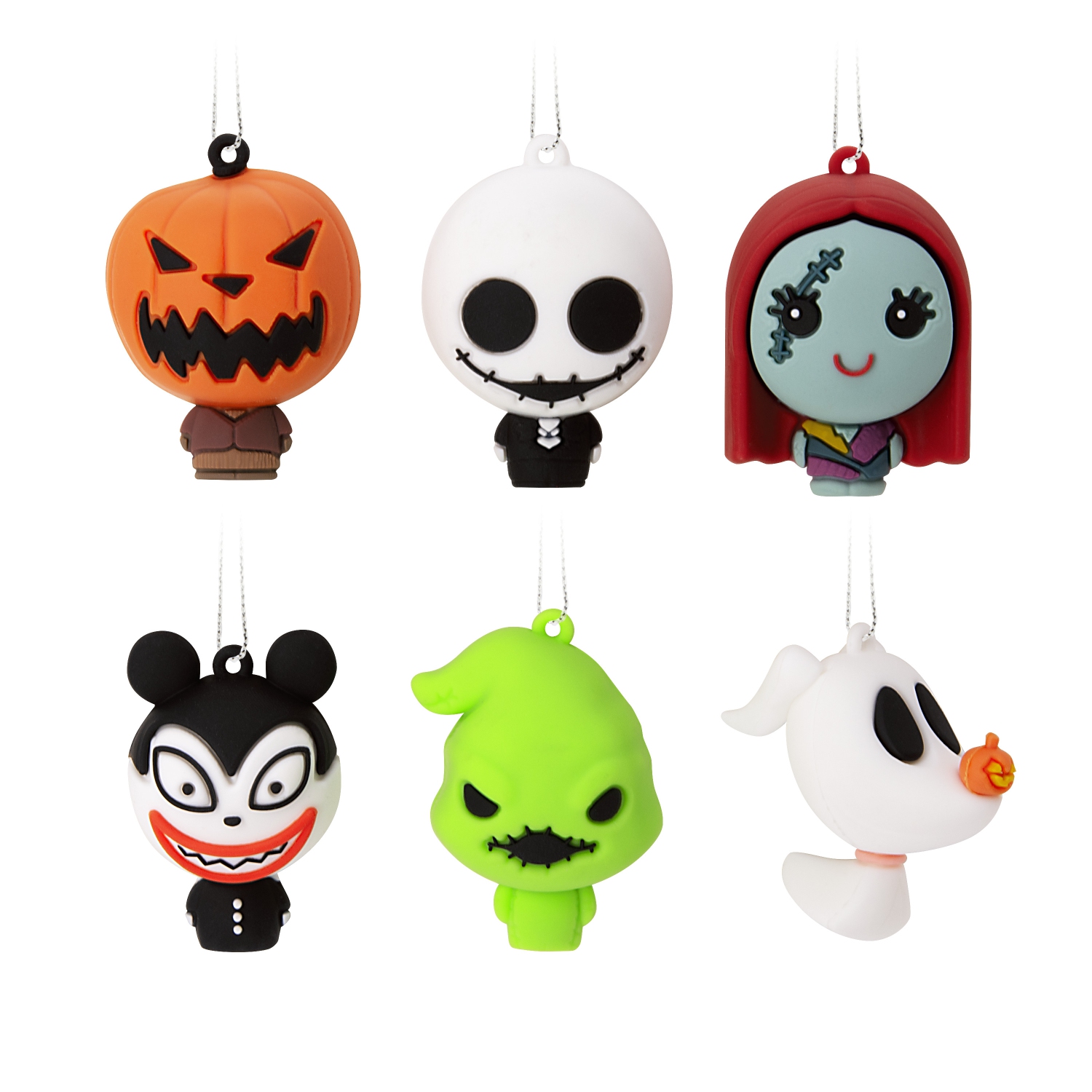 Hallmark Mini Christmas Ornaments (Disney Tim Burton's The Nightmare Before Christmas Shatterproof), Set of 6