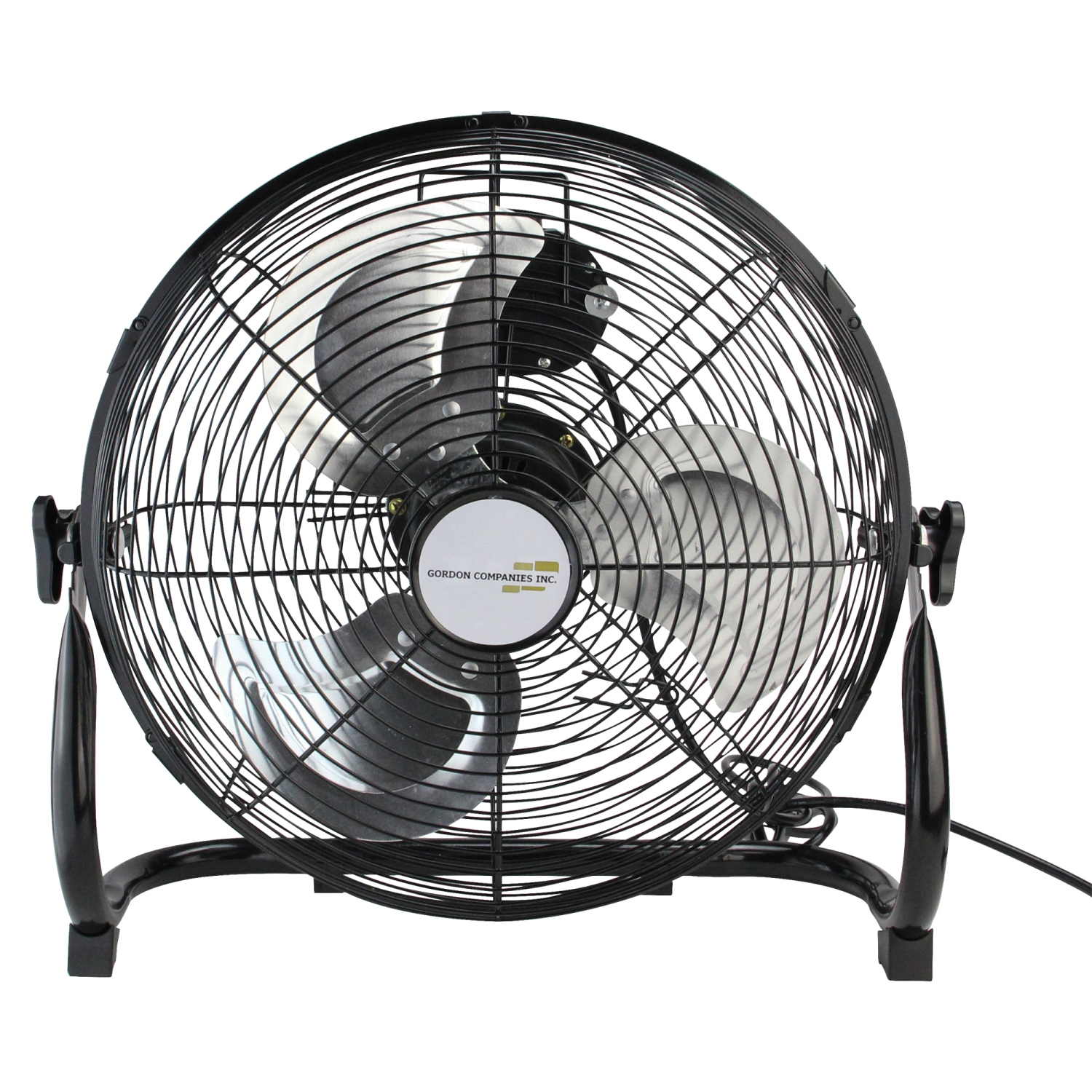 14" Jet Black Three Speed Adjustable Tilt Portable Floor Fan