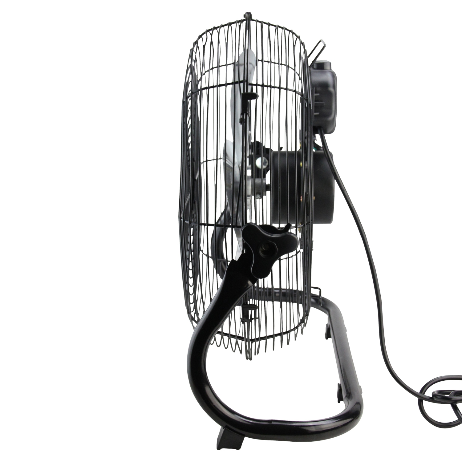 14" Jet Black Three Speed Adjustable Tilt Portable Floor Fan
