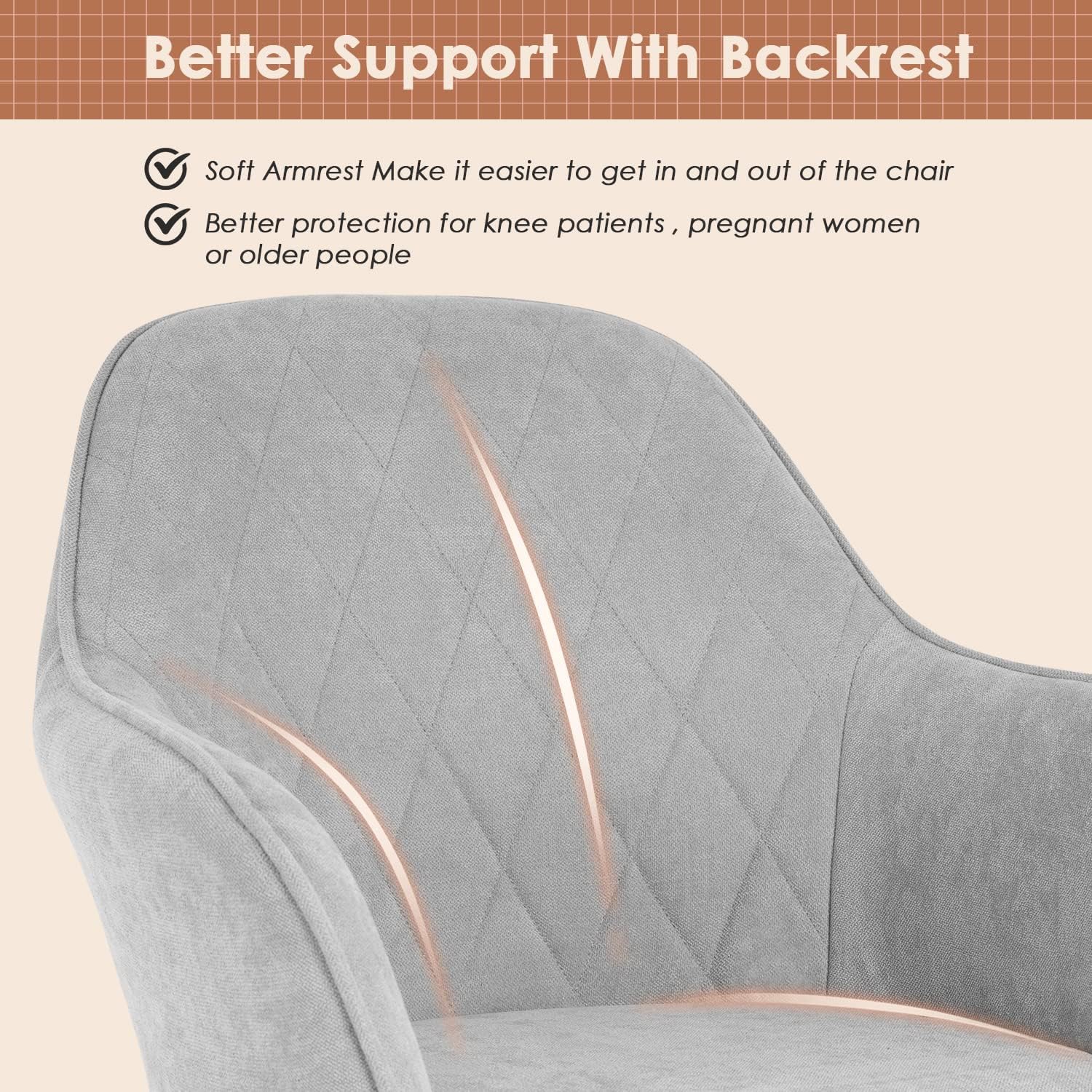 Dining room chair 2-piece set chair metal side chair PU leather armrest side chair 2-piece set for home kitchen bedroom living room metal leg