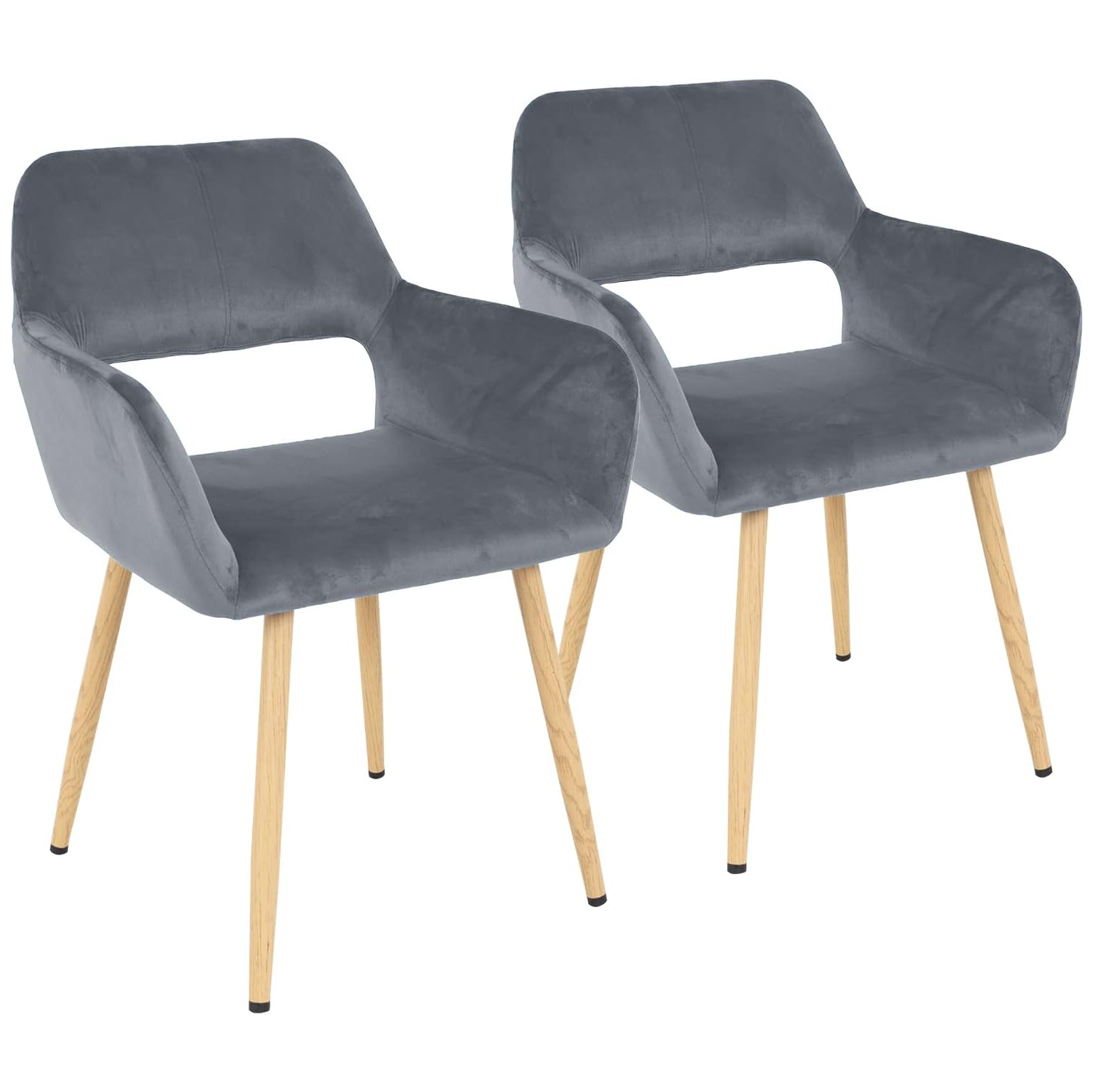 Chaises d'appoint chaises de salle à manger chaise de salle à manger 2 chaises de salle à manger chaises d'appoint en métal Ens. De 2 pattes en métal