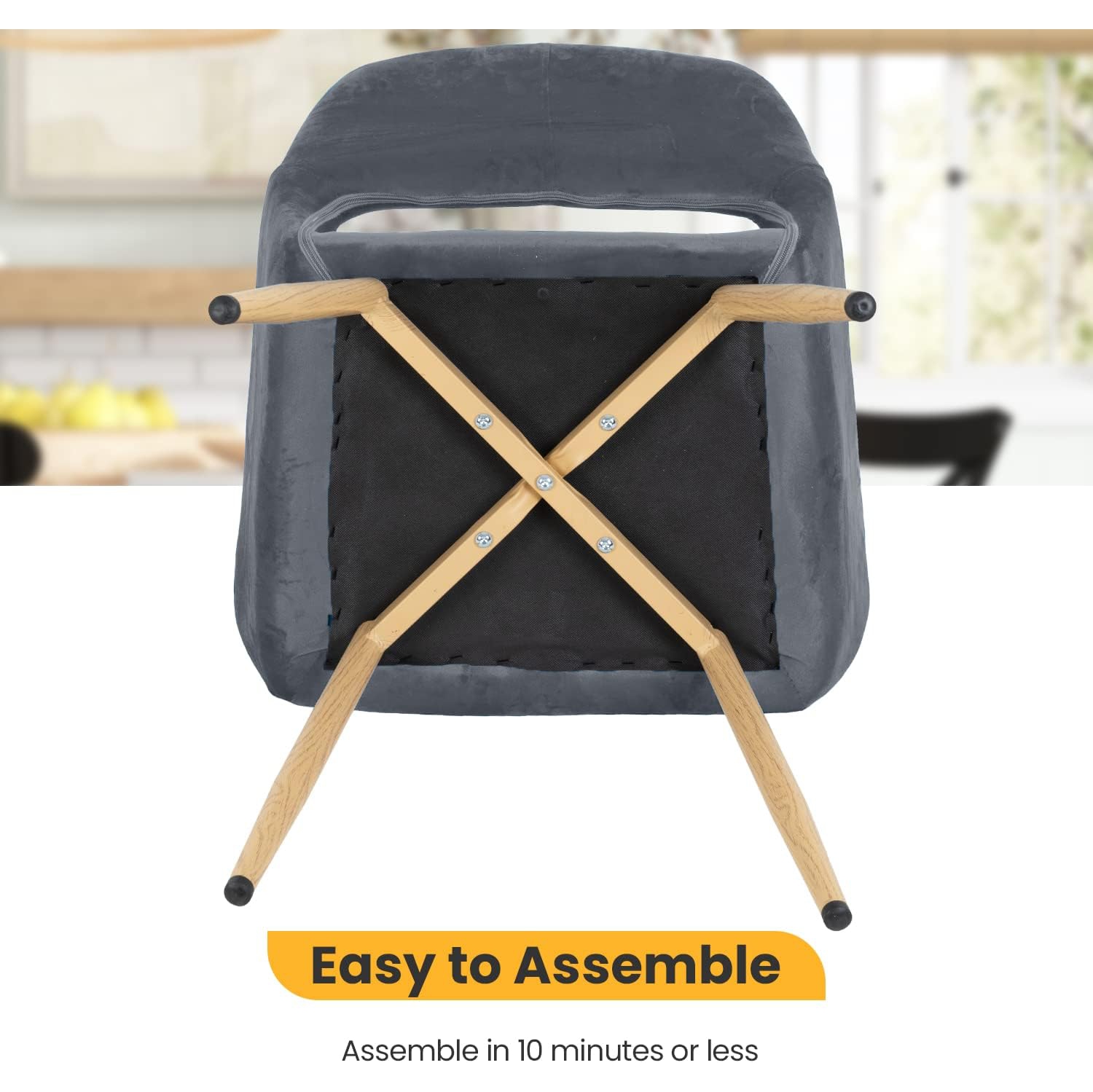 Chaises d'appoint chaises de salle à manger chaise de salle à manger 2 chaises de salle à manger chaises d'appoint en métal Ens. De 2 pattes en métal