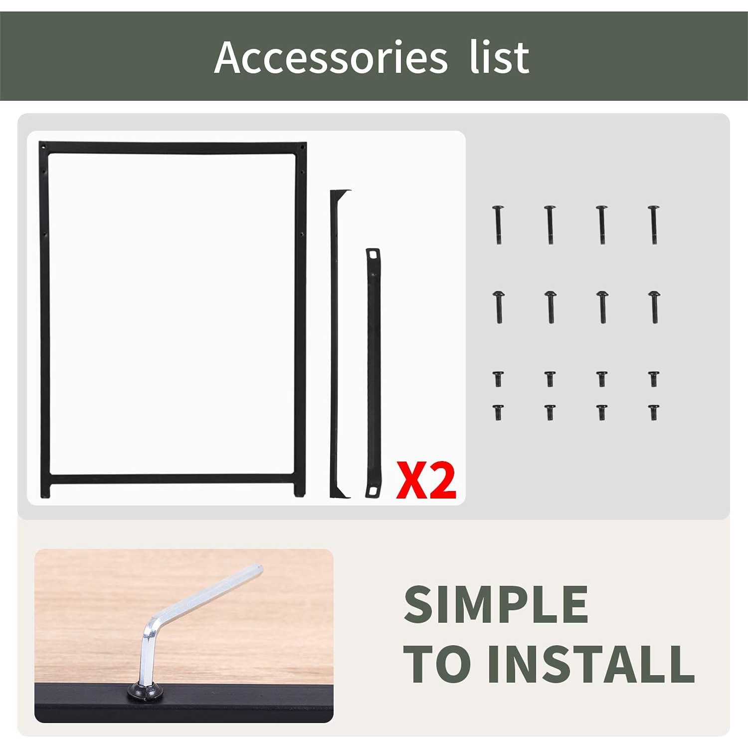 BestOffice Computer Desk 47 inches Home Office Desk Writing Study Table Modern Simple Style PC Desk with Metal Frame，Nature