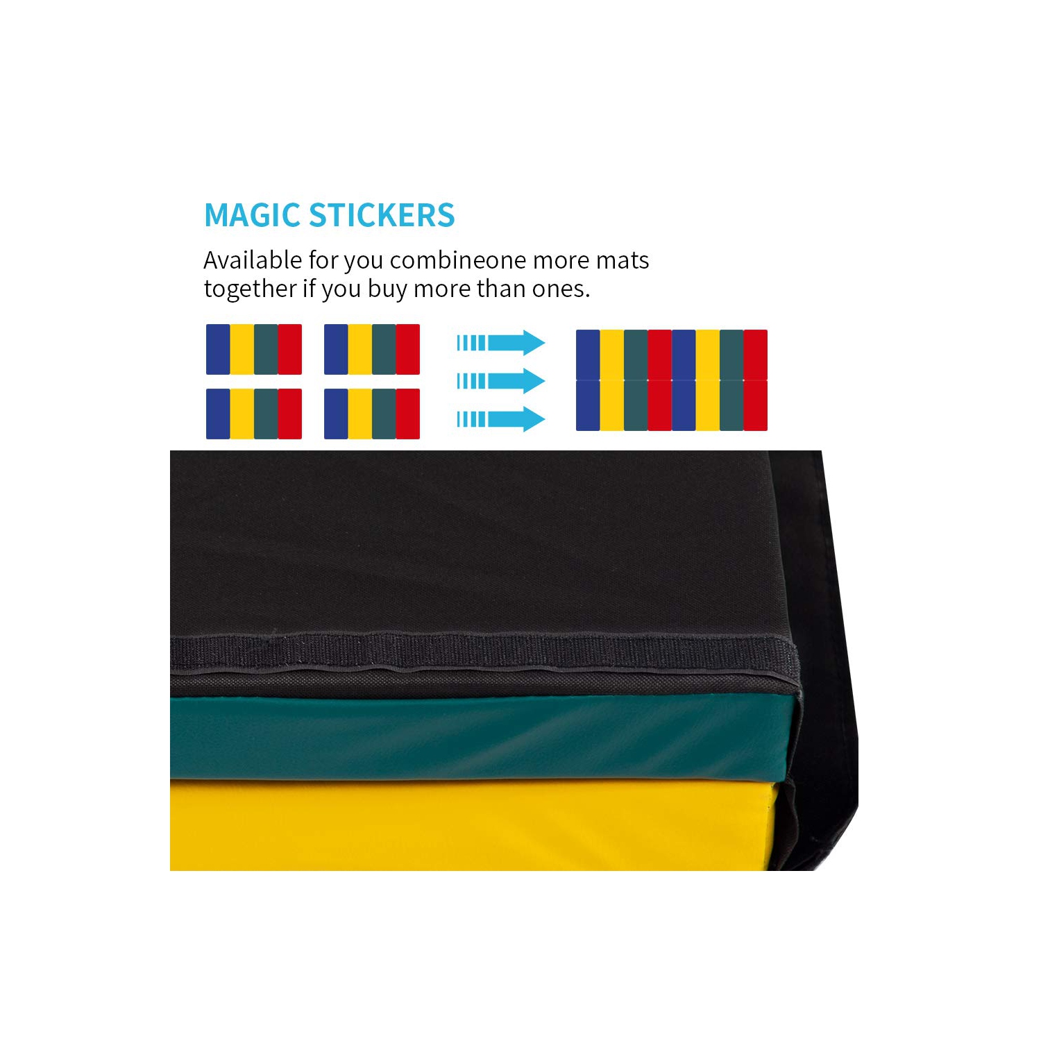 Gymnastics Mats Exercise Mat Tumbling Mats for Gymnastics Gymnastics Mats for Home Yoga Mat Exercise Pad Lightweight Gymnastics Panel Mat for Home