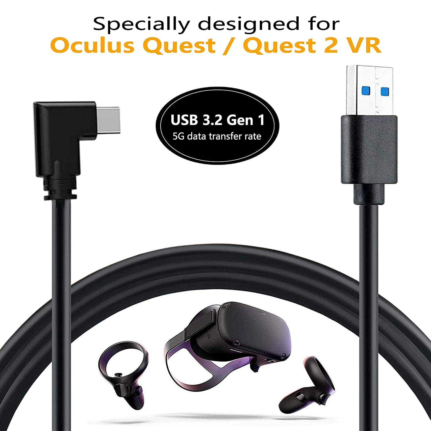 Oculus link headset hot sale cable best buy