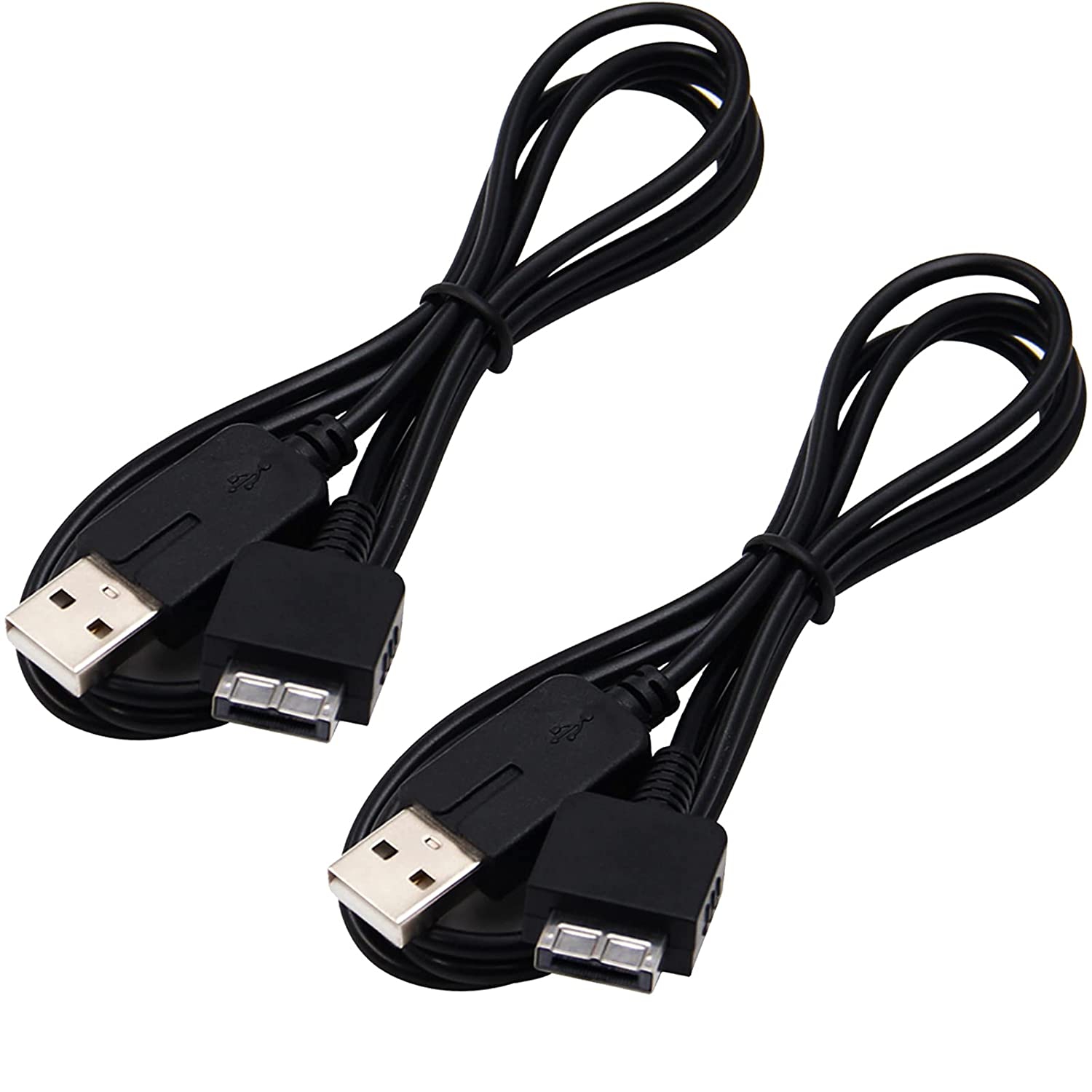 USB Charger Cable for PS Vita, 3.9FT 2 in 1 USB Data & Power Charger Cord Replacement for Playstation Vita 1000(2 Pack)