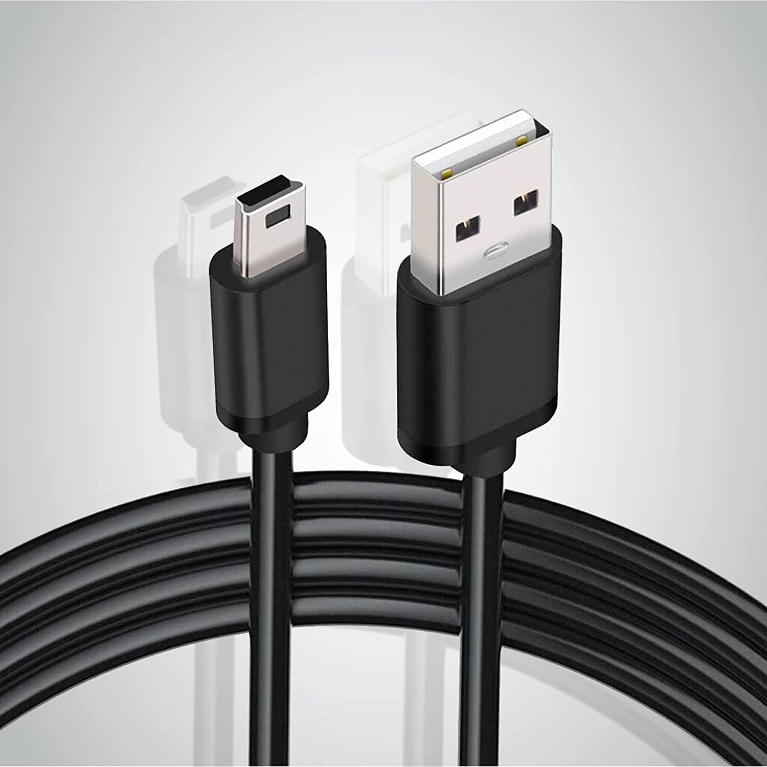 - Mini USB to Mini B Data Cable – Mini B Cable with Ultimate Data Sync & Charging Quality Compatible with PS3,
