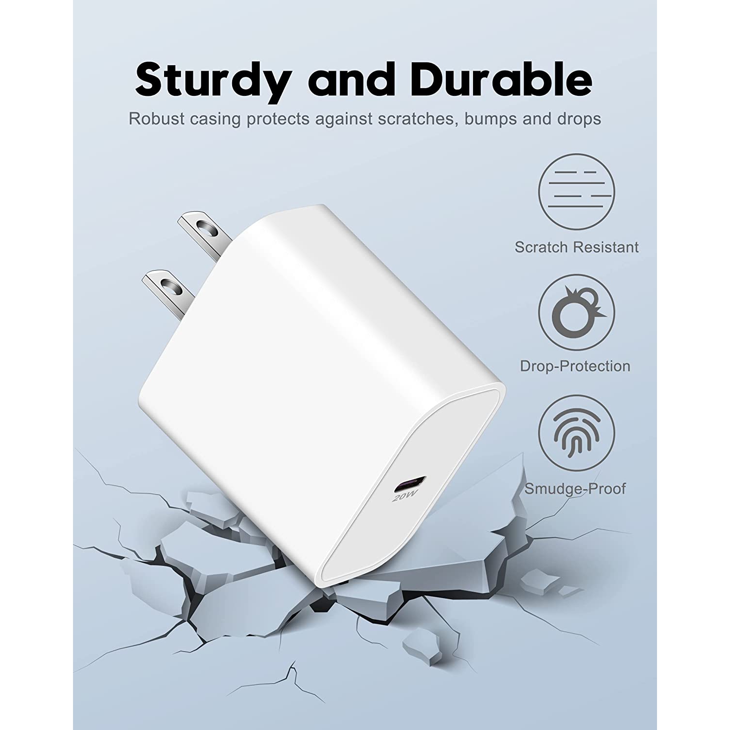 USB C Wall Charger, 2Pack 20W iPhone 12 13 Charger Block [MFi Certified] USBC PD Power Adapter Cube Fast