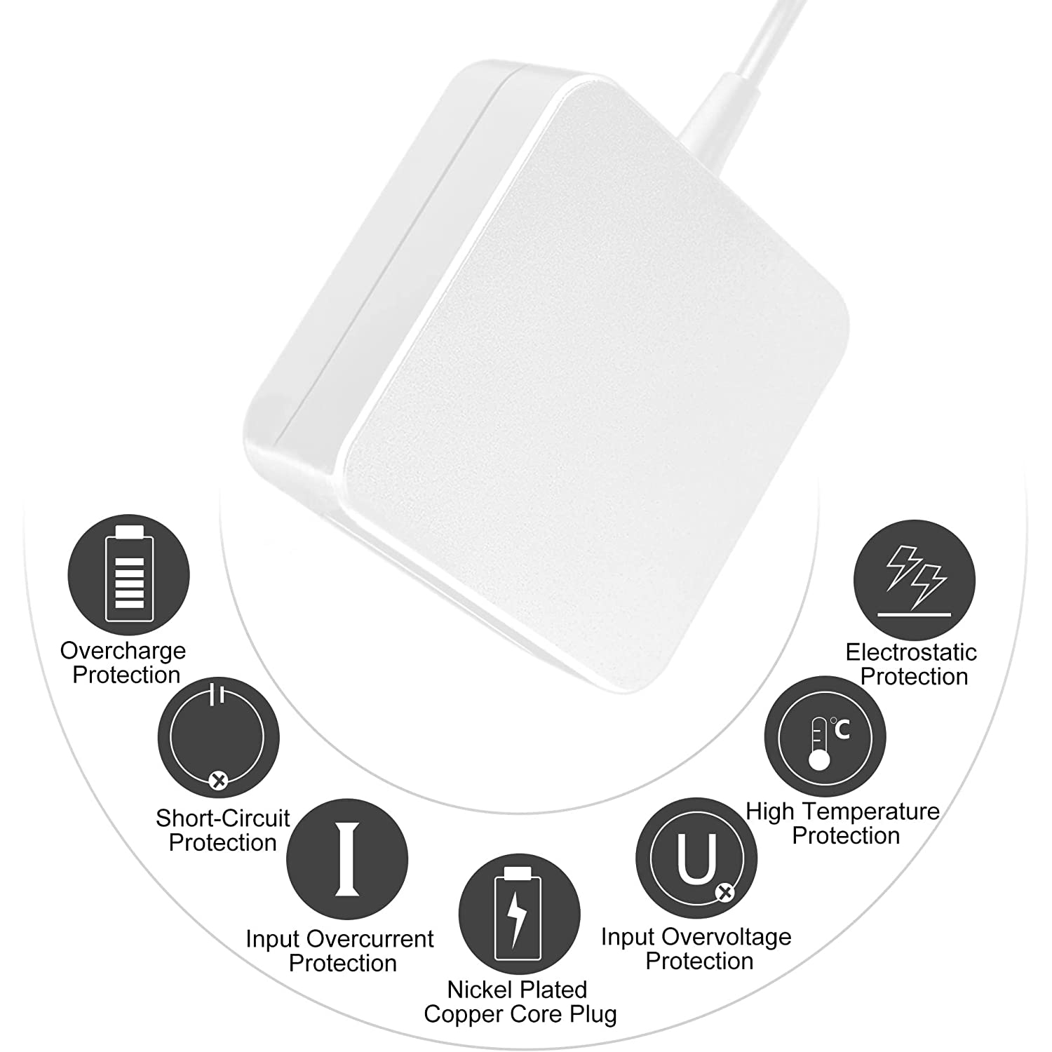 Chargeur pour MacBook Pro, chargeur USB-C 96&nbsp;W Adaptateur d'alimentation compatible avec le portable Mac Book Pro 13 po 14 15 po 16 po 2018-2021