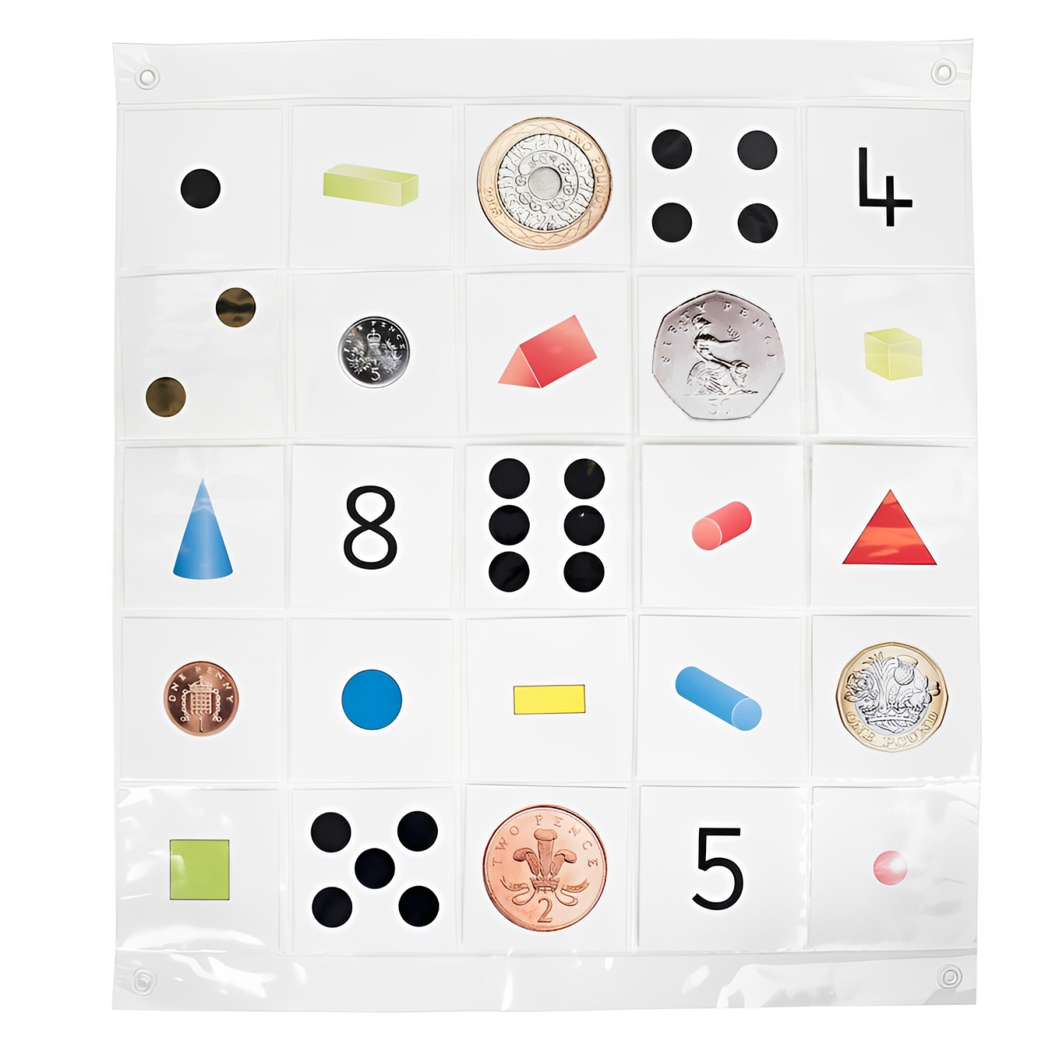 TTS – Tapis de poche transparent 5x5 pour le robot de programmation Blue-Bot d’Bee-Bot, jouets de jeu éducatifs STIM programmables avec robots