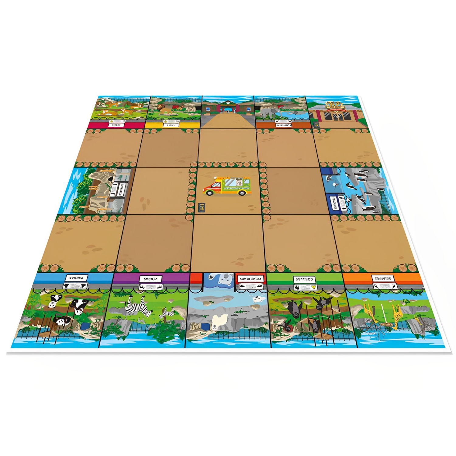 TTS – Tapis Zoo pour tapis d’activités Bee-Bot ou Blue-Bot Coding robot Floor, jouets pour enfants, apprentissage en classe éducatif programmation de