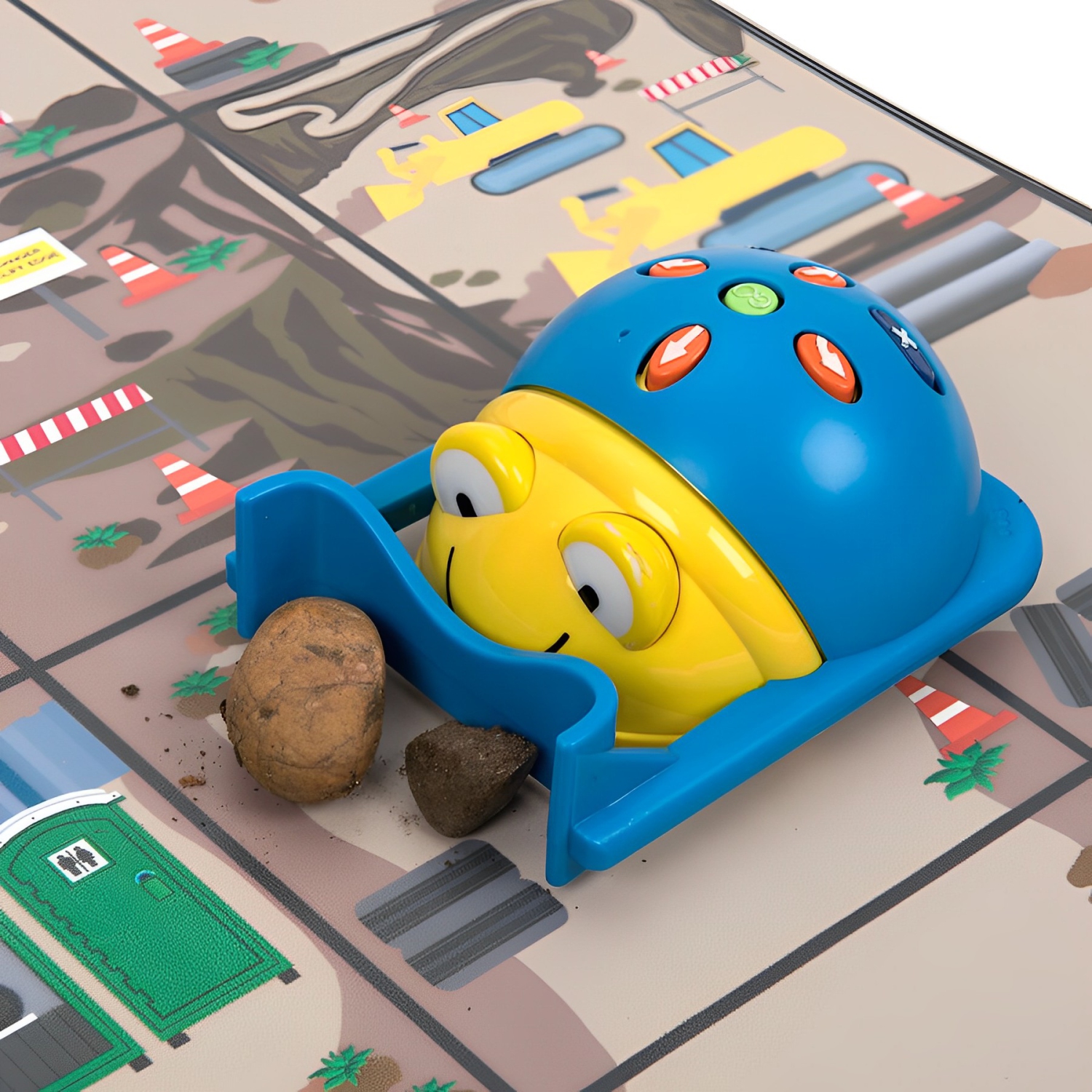 TTS 6-Piece Pushers for Bee-Bot or Blue-Bot Coding Floor Robot, Educational Early Years STEM Learning & Teaching Programming Robots for Educators and