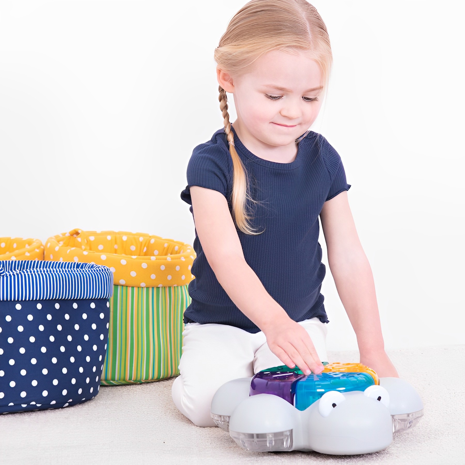 TTS Glow and Go Bot Rechargeable Light Up Robot - Interactive STEM Toy for Toddlers & Early Learners - Children Learning Robot with Dynamic Lights |