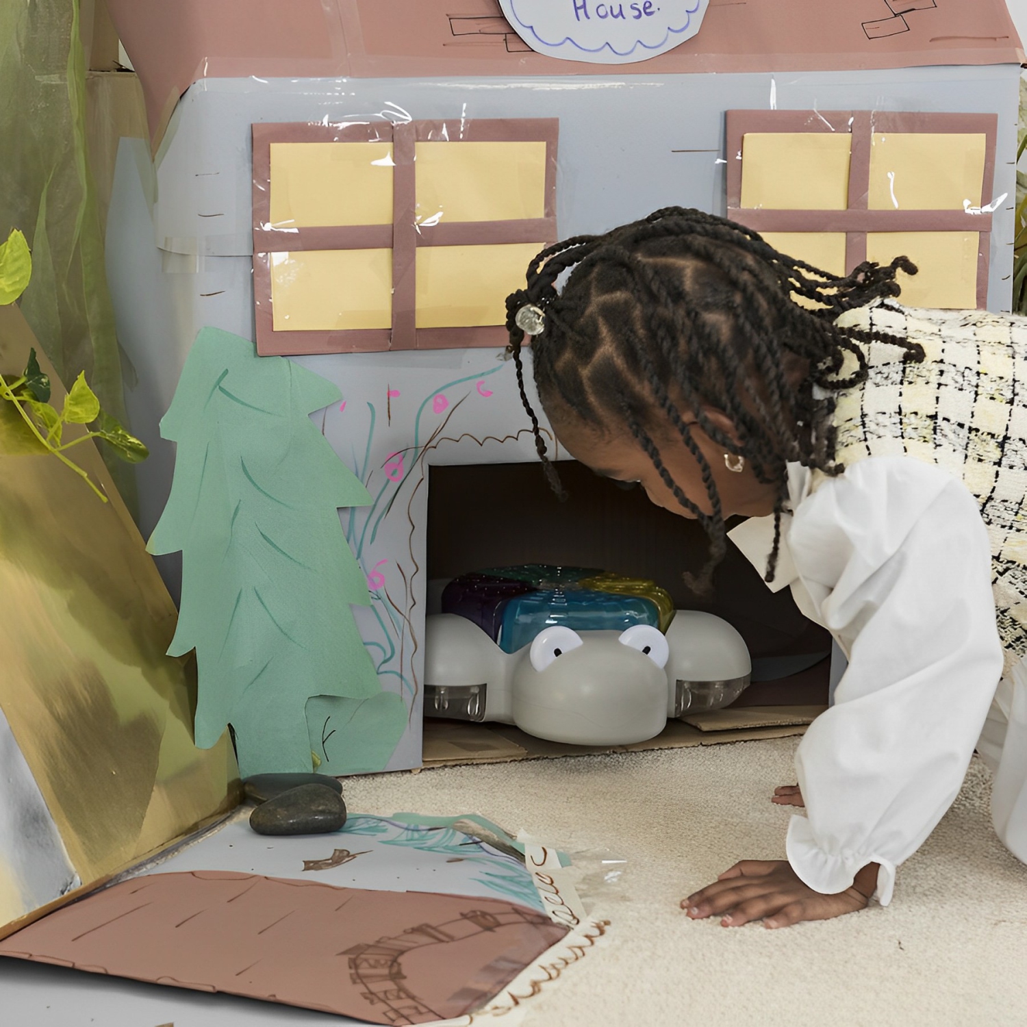 TTS Glow and Go Bot Rechargeable Light Up Robot - Interactive STEM Toy for Toddlers & Early Learners - Children Learning Robot with Dynamic Lights |