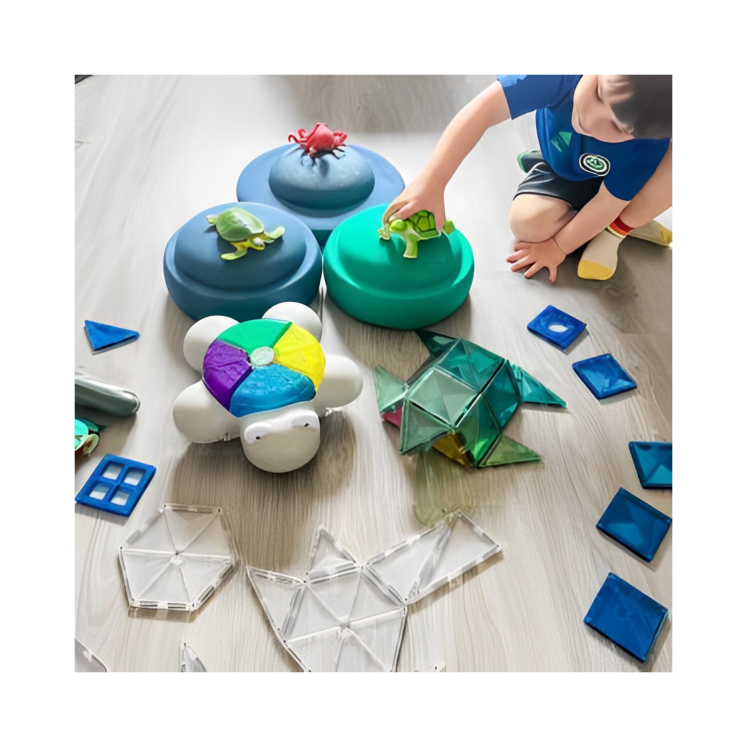 TTS Glow and Go Bot Rechargeable Light Up Robot - Interactive STEM Toy for Toddlers & Early Learners - Children Learning Robot with Dynamic Lights |