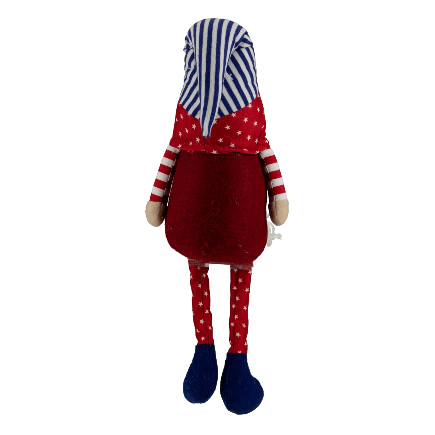 17.75" Sitting Patriotic Girl 4th of July Gnome