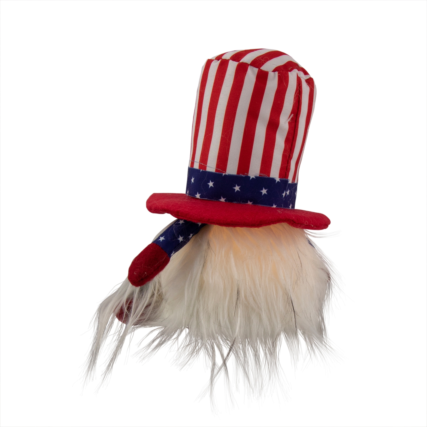 6.75" Lighted Americana Girl 4th of July Patriotic Gnome