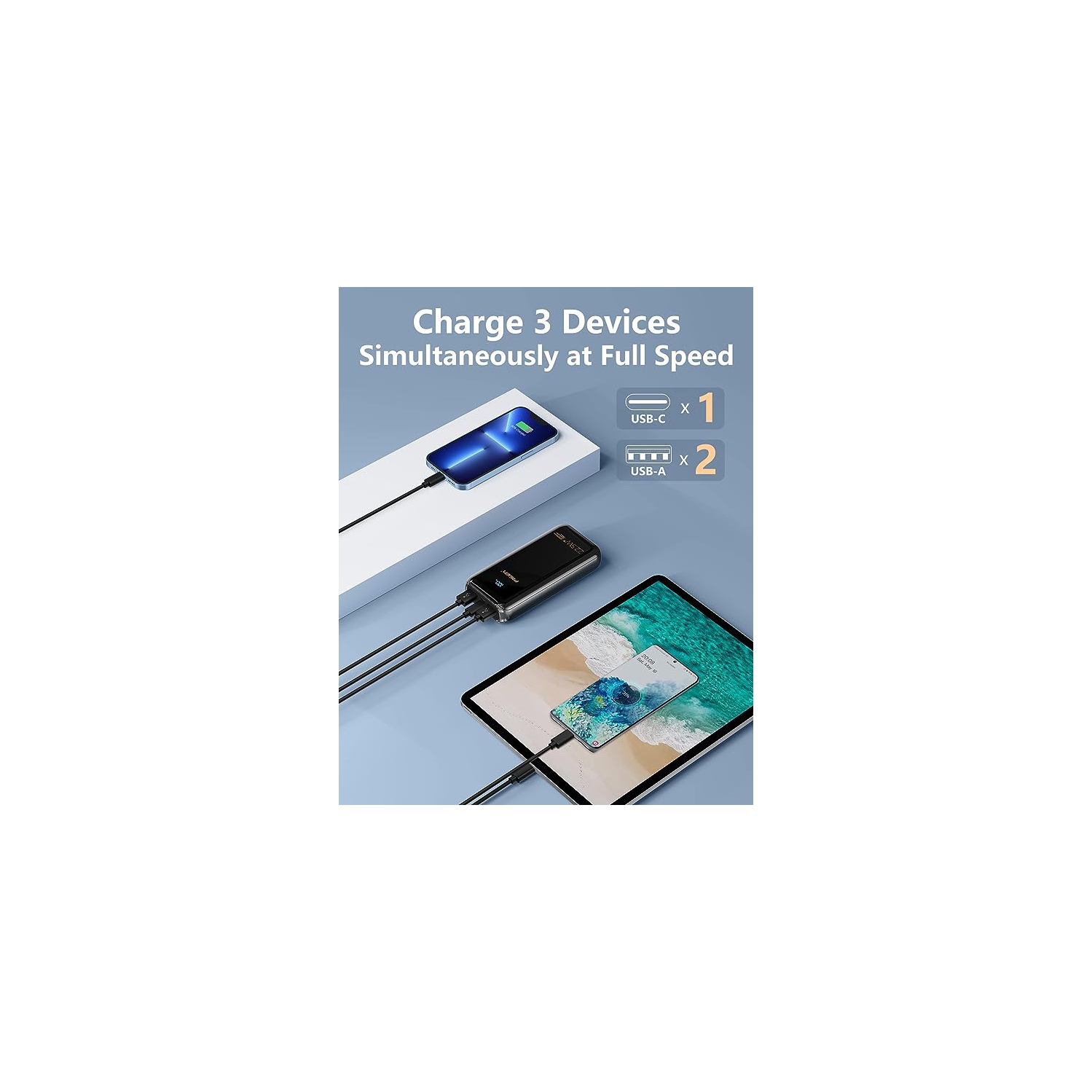 PISEN 20000mAh Charger Power Bank 22.5W