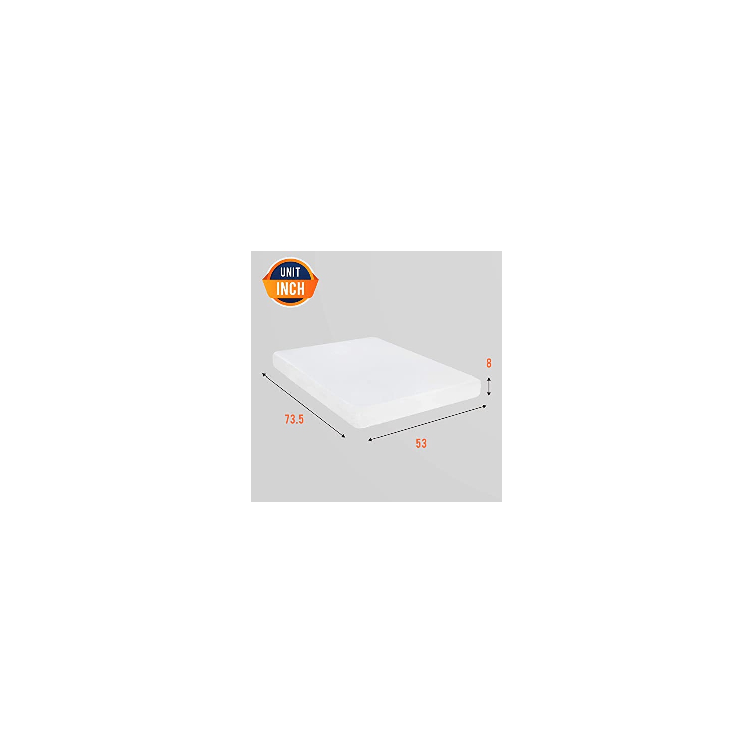 Mattress, Memory Foam Mattress 8 Inch Gel Mattress Full for Cool Sleep Pressure Relief, Medium Firm Mattress CertiPUR-US