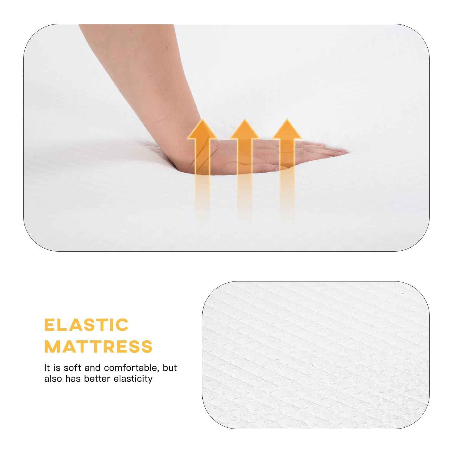 Mattress, Memory Foam Mattress 8 Inch Gel Mattress King for Cool Sleep Pressure Relief, Medium Firm King Mattress CertiPUR-US
