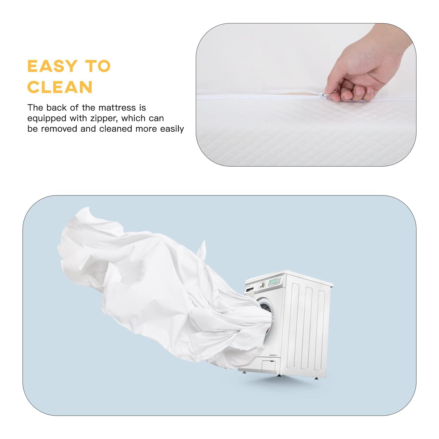 Mattress, Memory Foam Mattress 8 Inch Gel Mattress King for Cool Sleep Pressure Relief, Medium Firm King Mattress CertiPUR-US