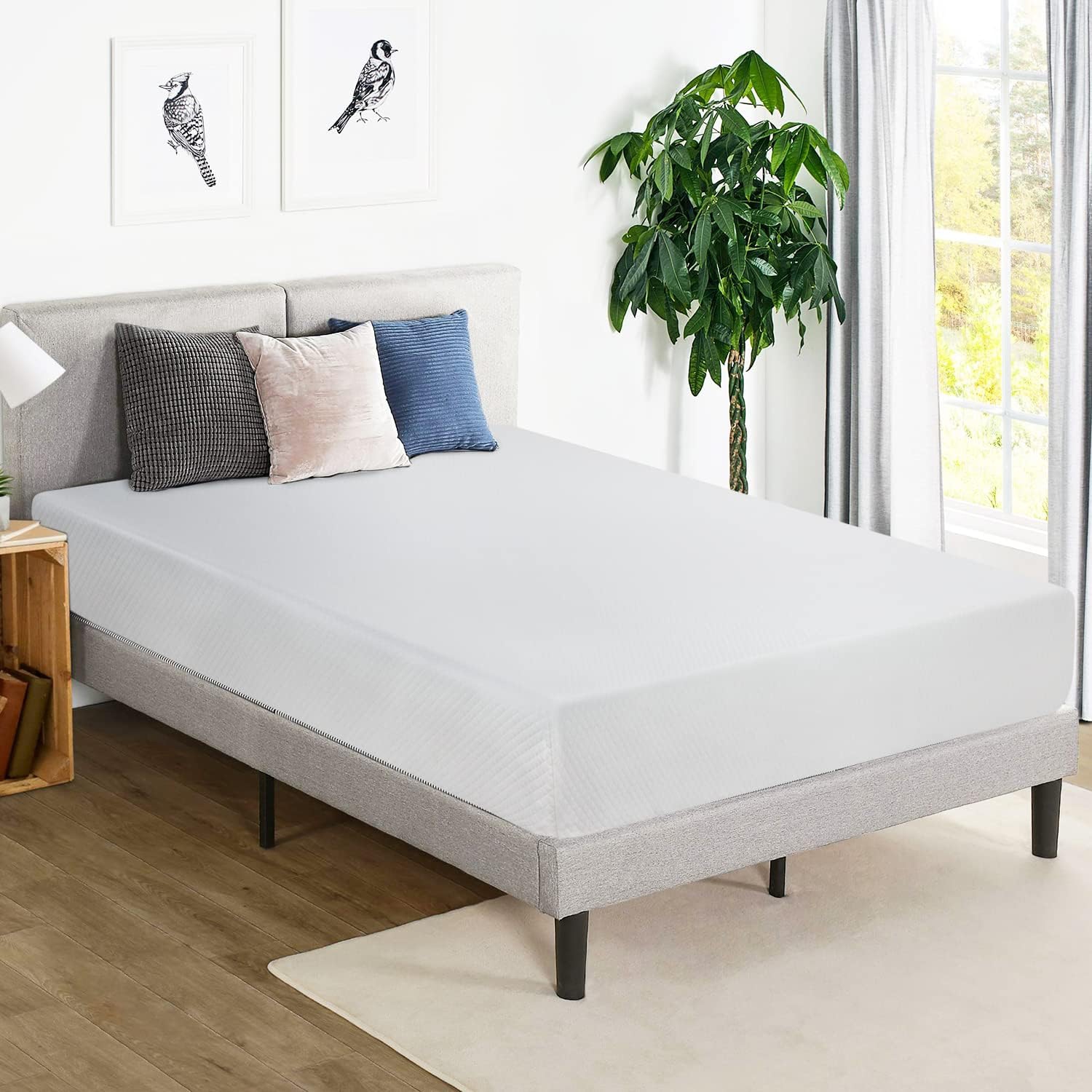 Mattress, Memory Foam Mattress 8 Inch Gel Mattress King for Cool Sleep Pressure Relief, Medium Firm King Mattress CertiPUR-US