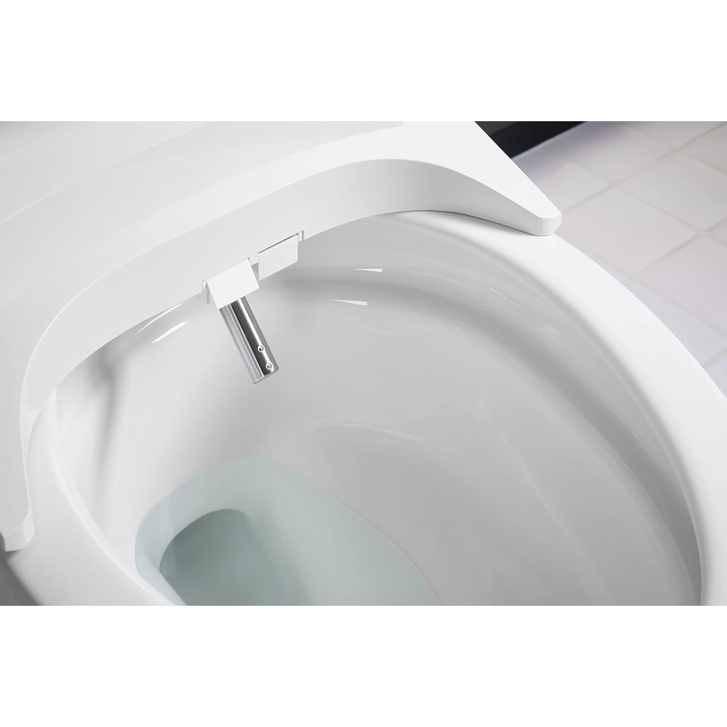 Kohler K-8298-CR-0 C3 455 siège de toilette chauffant à grand coussin, blanc avec télécommande, couvercle à fermeture silencieuse, désodorisant