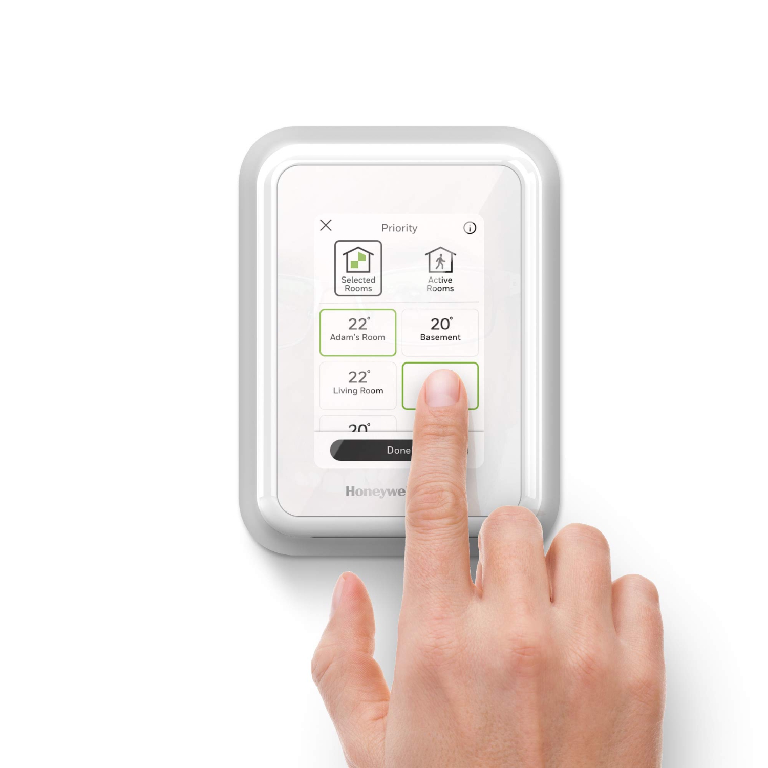 Honeywell Home T9 Wi-Fi Smart Thermostat RCHT9510WF, Smart Room Sensor Ready, Touchscreen Display, Alexa and Google Assist, C-Wire Required.