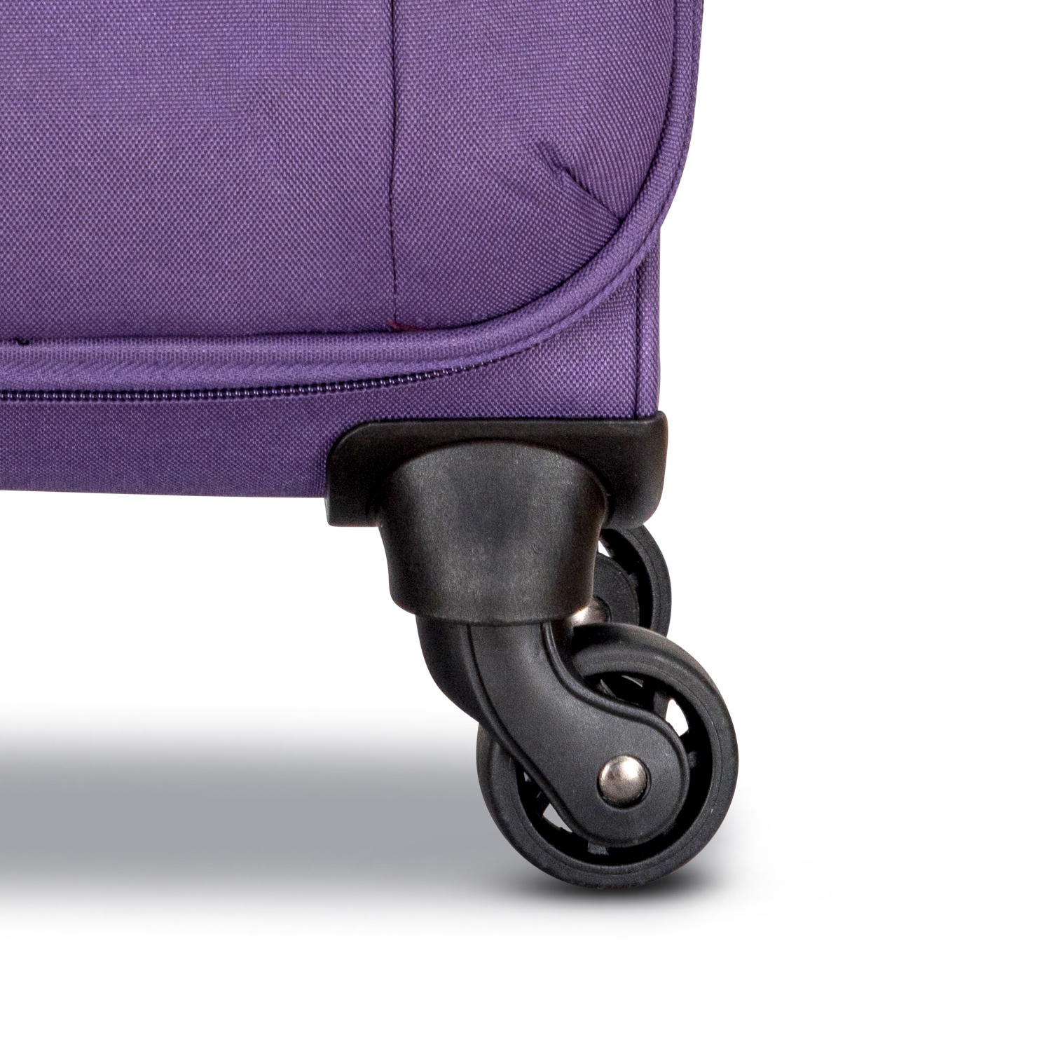 ENSEMBLE DE 3 valises souples avec poignées contrastantes de Club Rochelier - Violet/Lilas