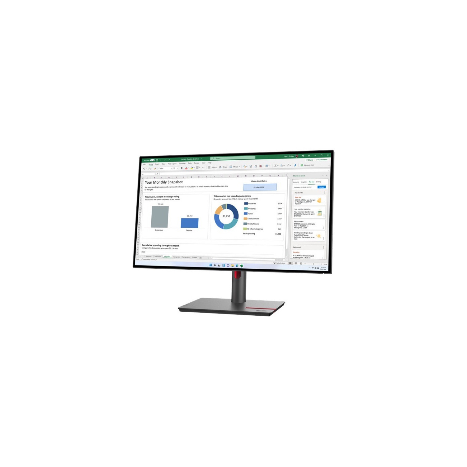 Lenovo P27h-30 ThinkVision P27h-30 Widescreen LCD Monitor