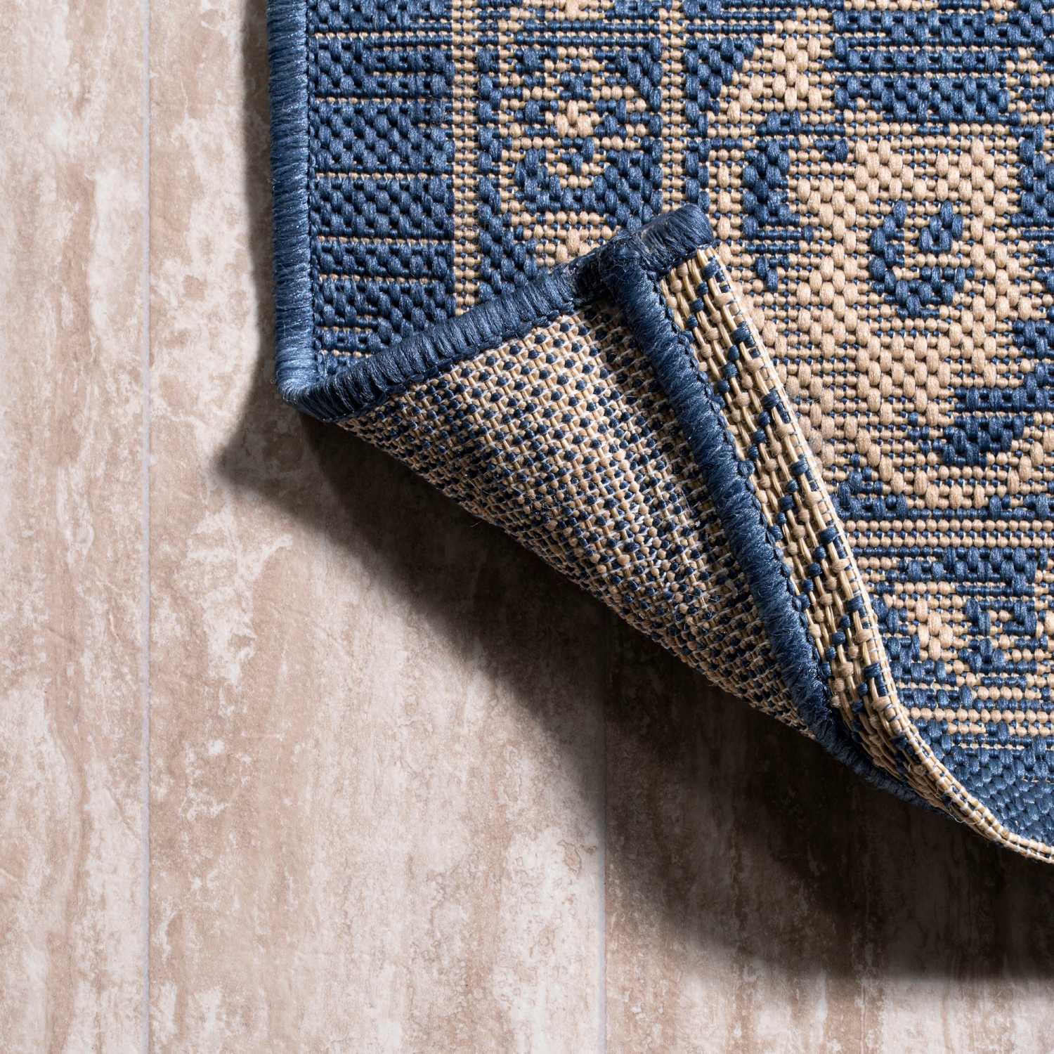 Tapis d'intérieur/d'extérieur en filigrane de galon