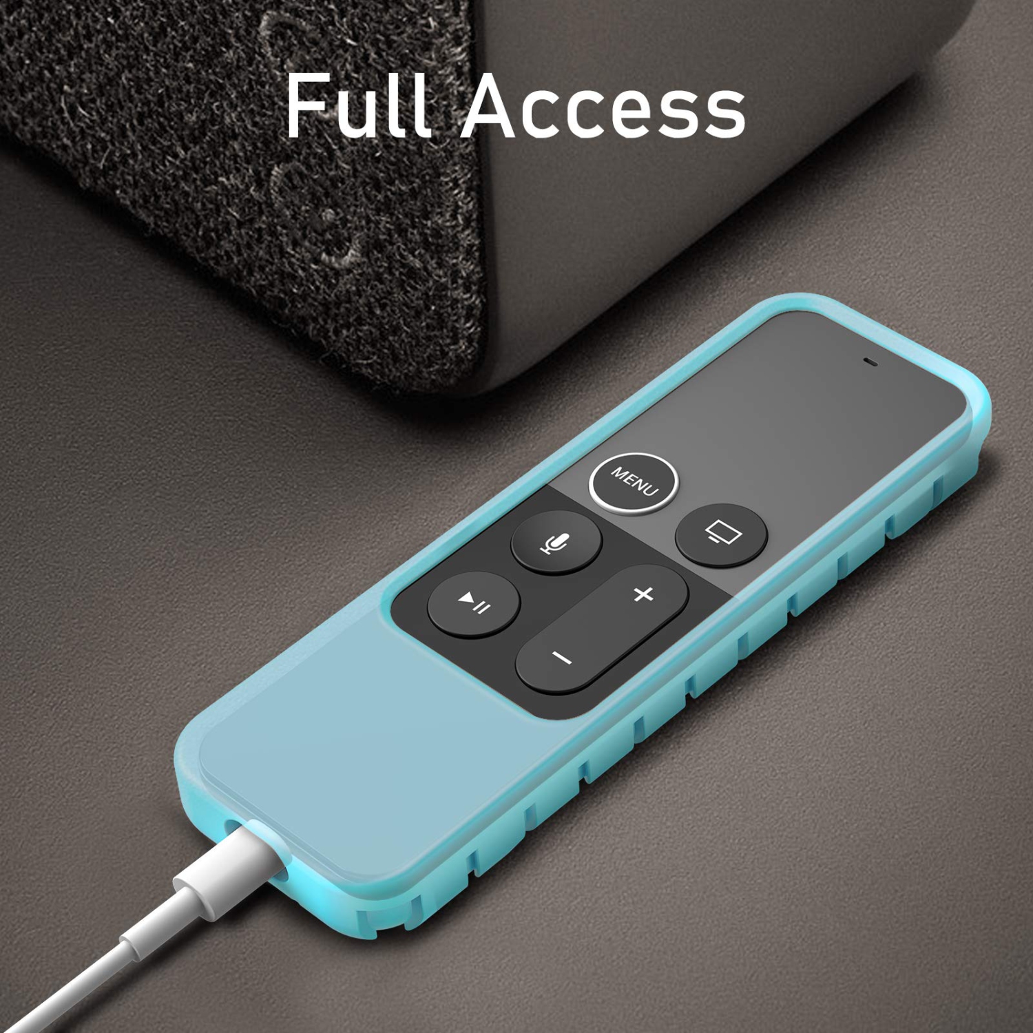 Étui de protection pour Apple TV 4K/télécommande Siri HD - couvercle en silicone antidérapant léger Honey comb pour Apple TV 4K 5th/télécommande Siri