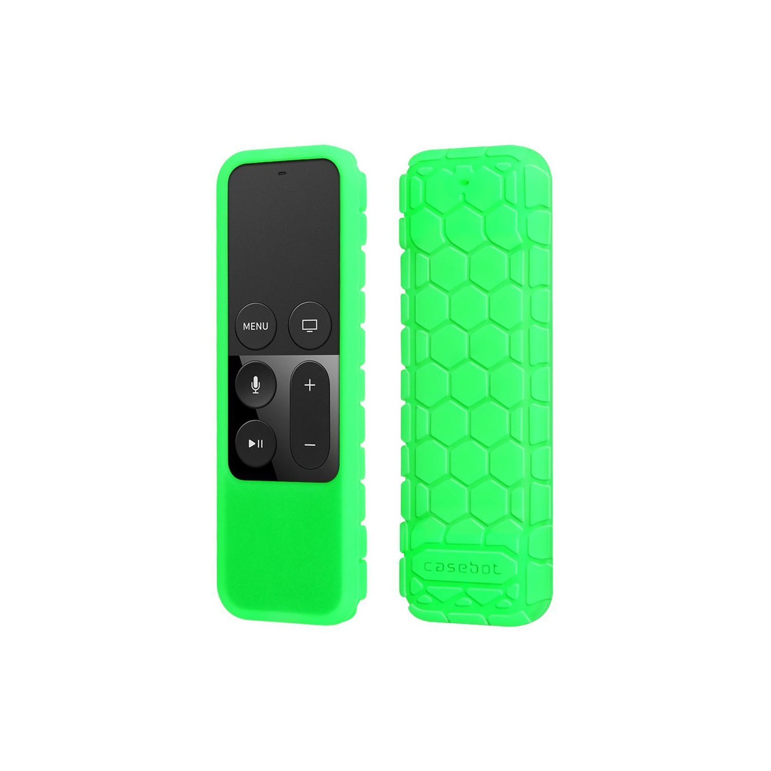 Étui de protection pour Apple TV 4K/télécommande Siri HD - couvercle en silicone antidérapant léger Honey comb pour Apple TV 4K 5th/télécommande Siri