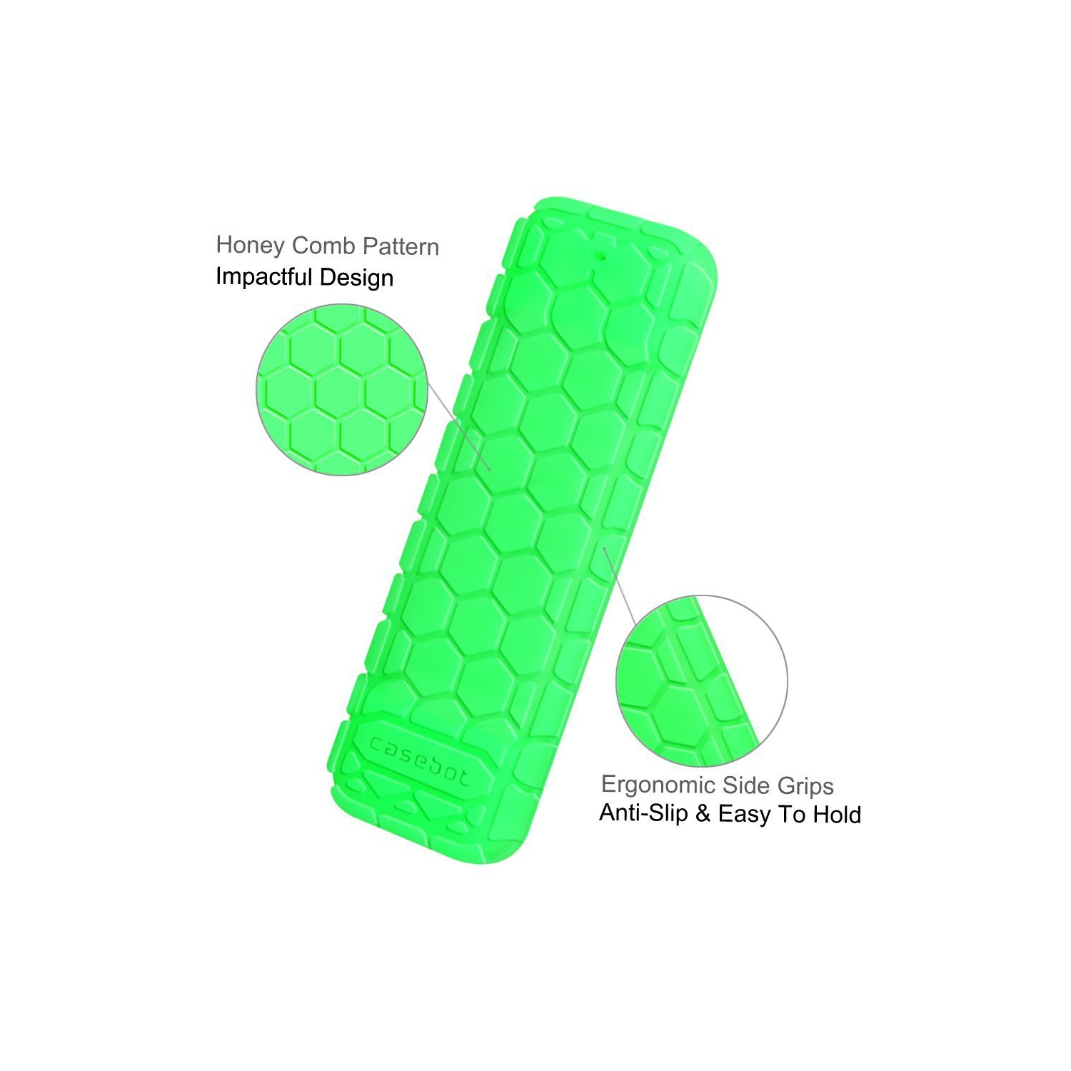 Étui de protection pour Apple TV 4K/télécommande Siri HD - couvercle en silicone antidérapant léger Honey comb pour Apple TV 4K 5th/télécommande Siri