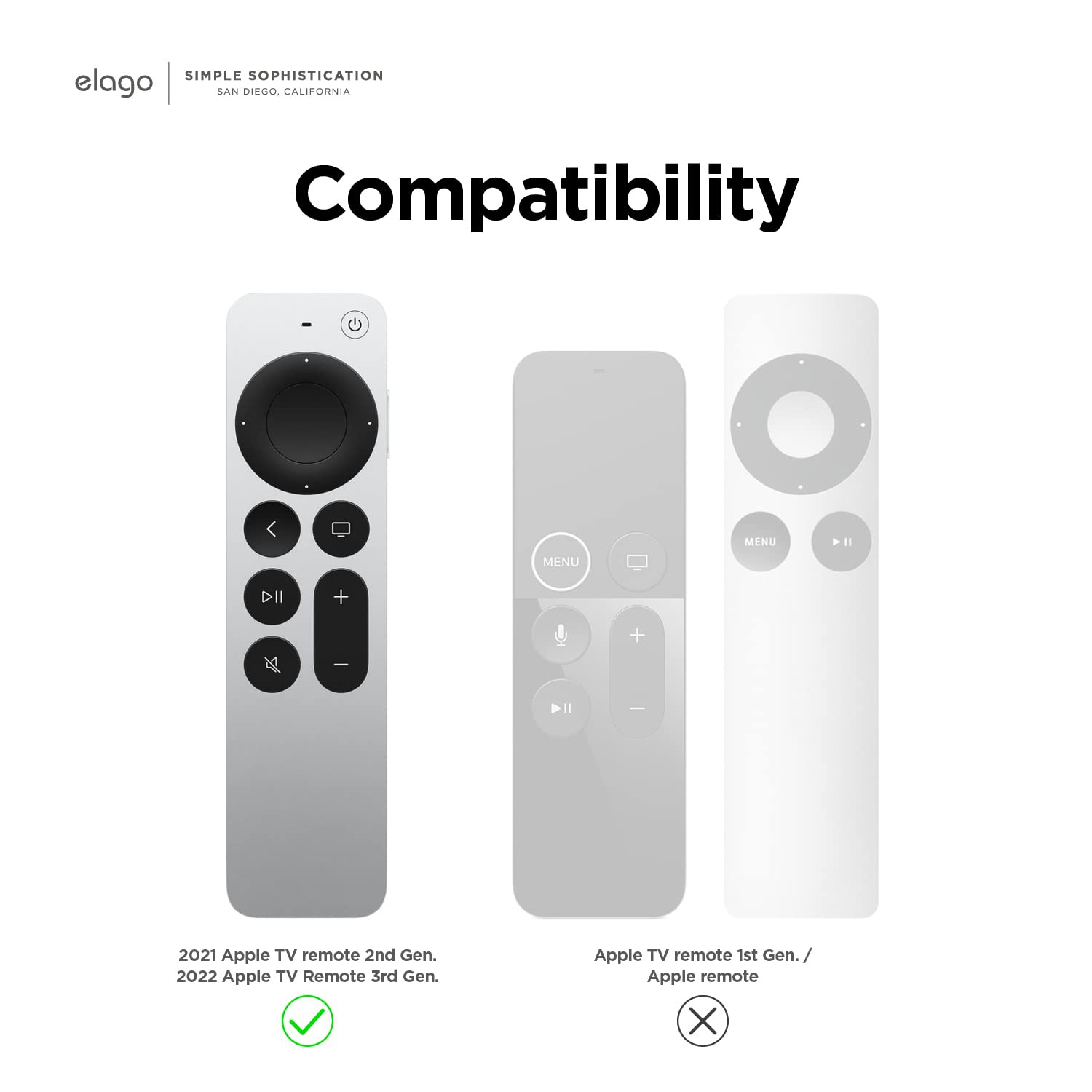 2022 Apple TV 4K Siri Remote 3rd Gen, Compatible with 2021