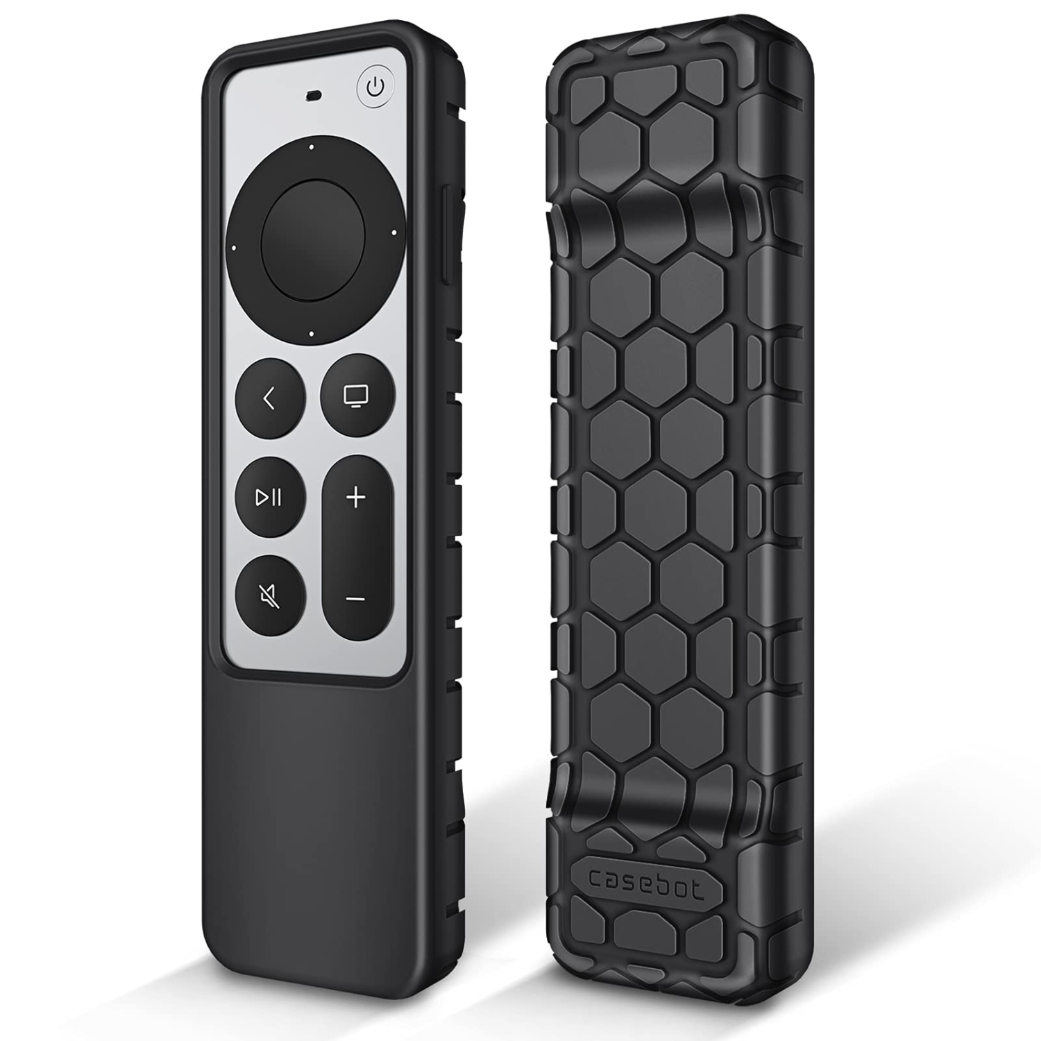 Protective Case for Apple TV Siri Remote 2021 2022 - Honey Comb Lightweight Anti Slip Shockproof Silicone Cover for Apple TV 4K / HD Siri Remote Controller (2nd Gen / 3rd Gen)