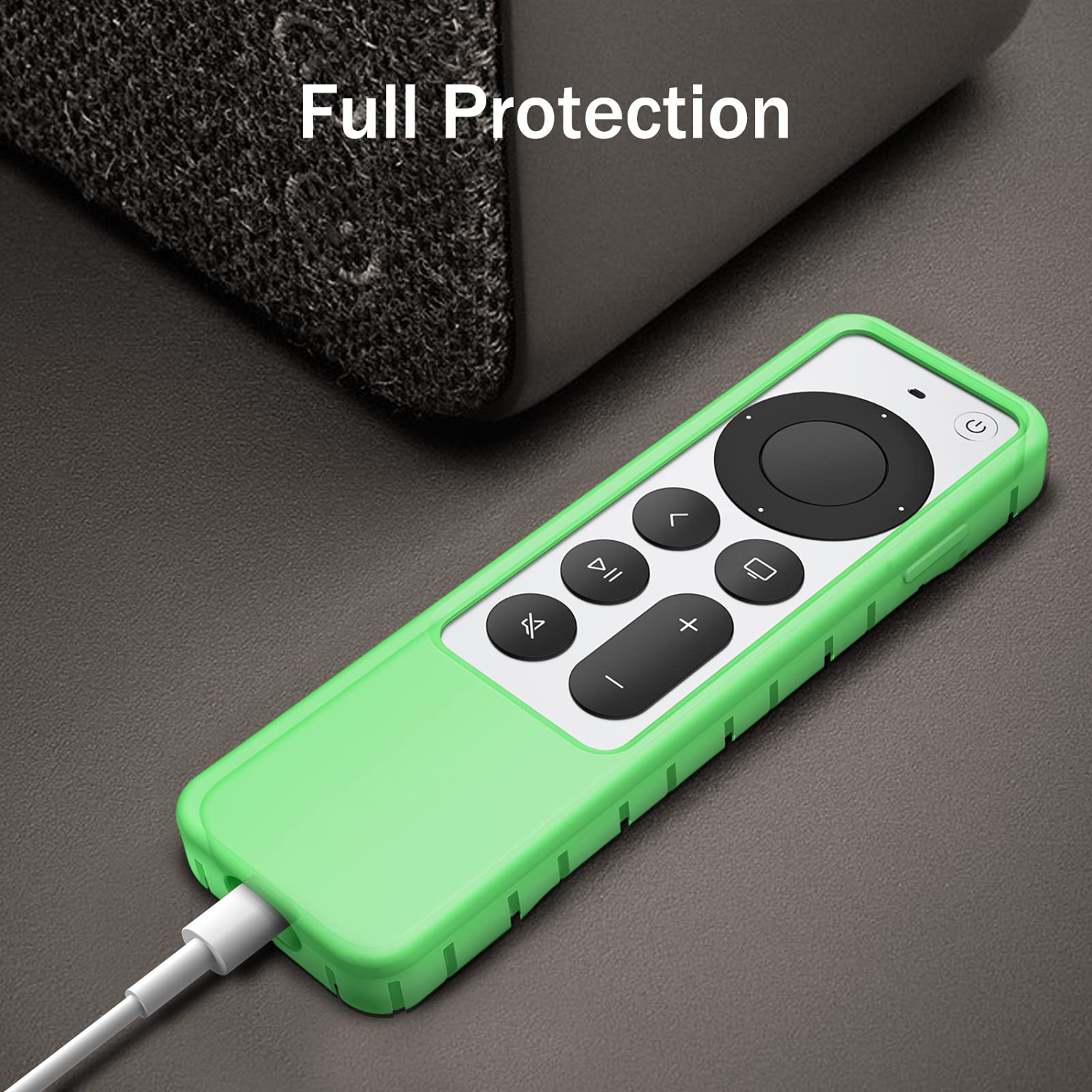 Protective Case for Apple TV Siri Remote 2021 2022 - Honey Comb Lightweight Anti Slip Shockproof Silicone Cover for Apple TV 4K / HD Siri Remote