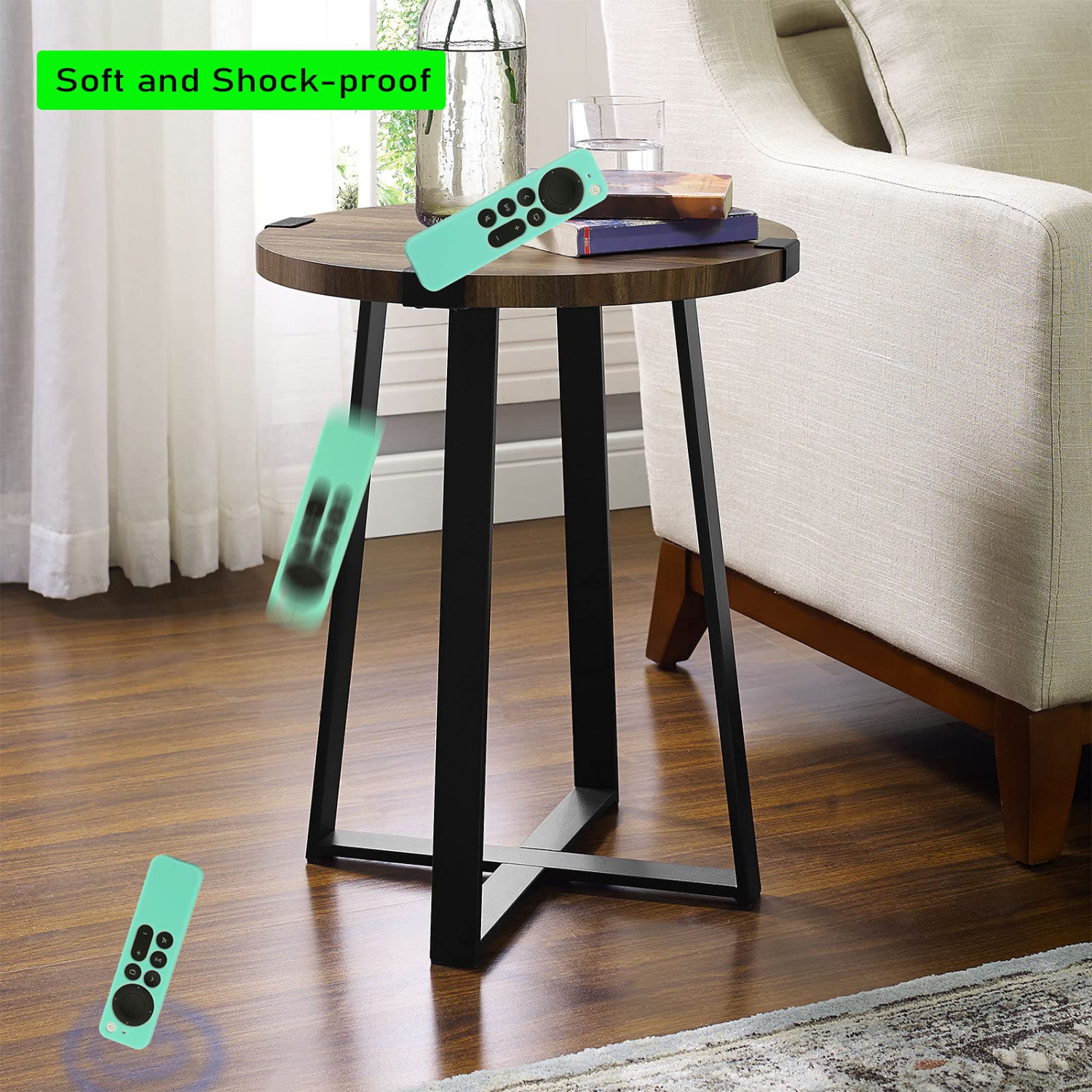 Remplacement du couvercle de télécommande pour le nouveau Apple 4K TV série 2021 de 6 génération/télécommande de 6th génération, étui en silicone