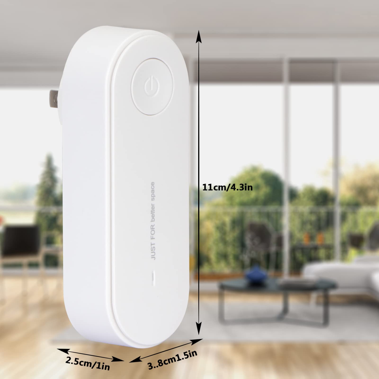 FYY Plug-in Negative Ion Air Purifier, Mini Portable Negative Ion Generator for Home, Bedrooms, Toilets, Living Room, Bathrooms, Closets, Pet Room