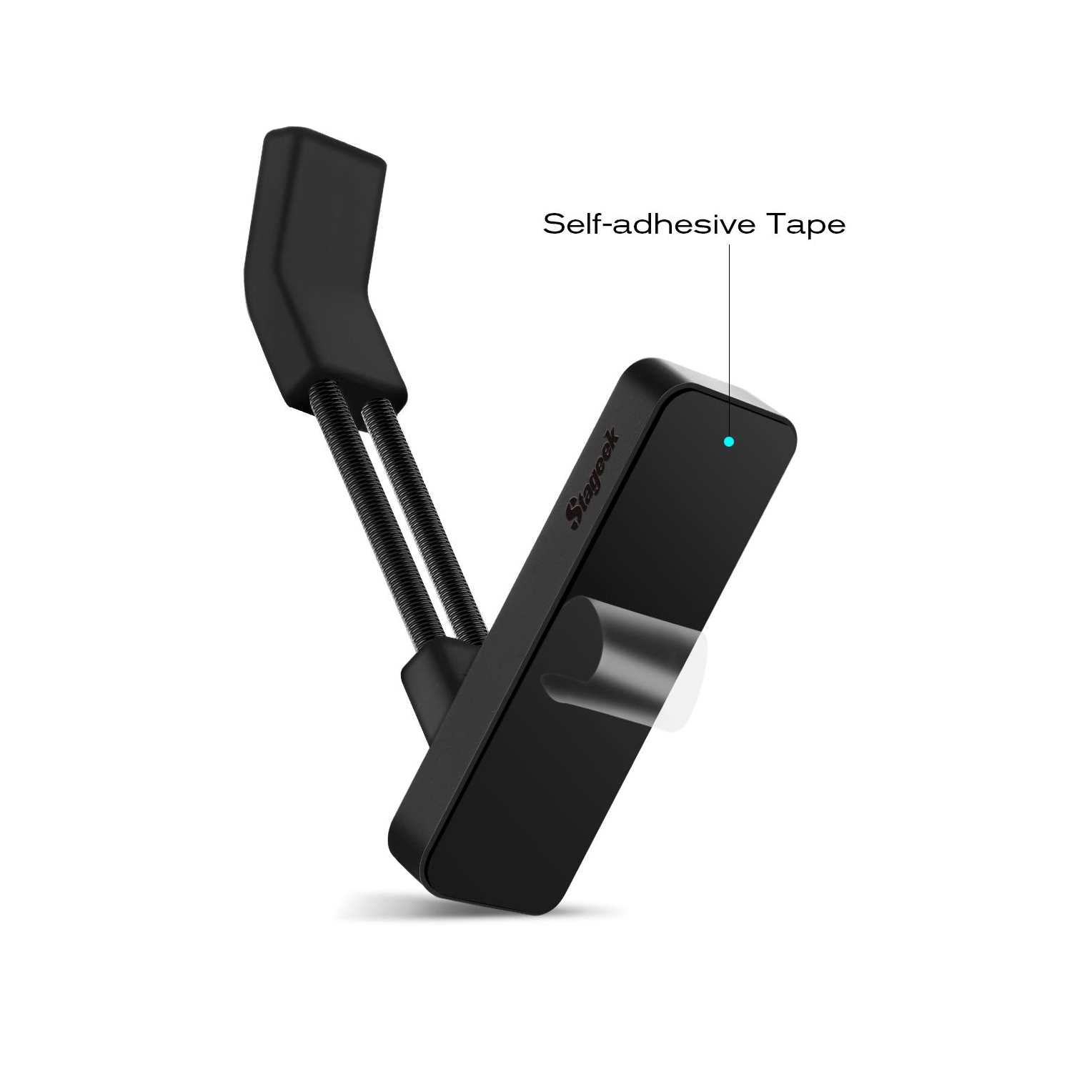 Mouse Bungee, souris de jeu en alliage d'aluminium système de gestion de câble, support de câble de souris flexible fixateur pour jeu eSports - Noir