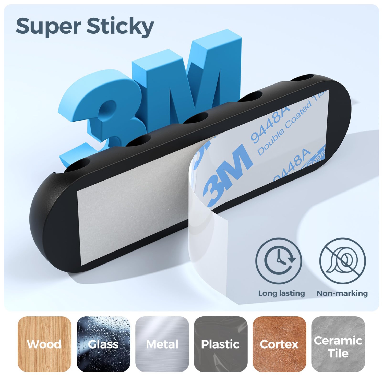 Cable Holder Clips, 5 Pack Cord Organizer for Desk, Silicone Adjustable Cord Clip, Adhesive Wire Management for Charging Cable USB Mouse Wire PC Car