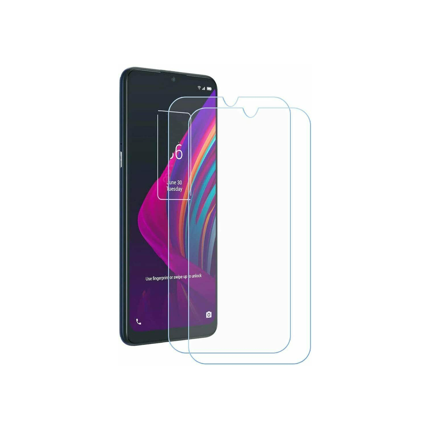 【2 Packs】SupeRShield Premium Tempered Glass Screen Protector for TCL 10 pro, Case Friendly & Bubble Free