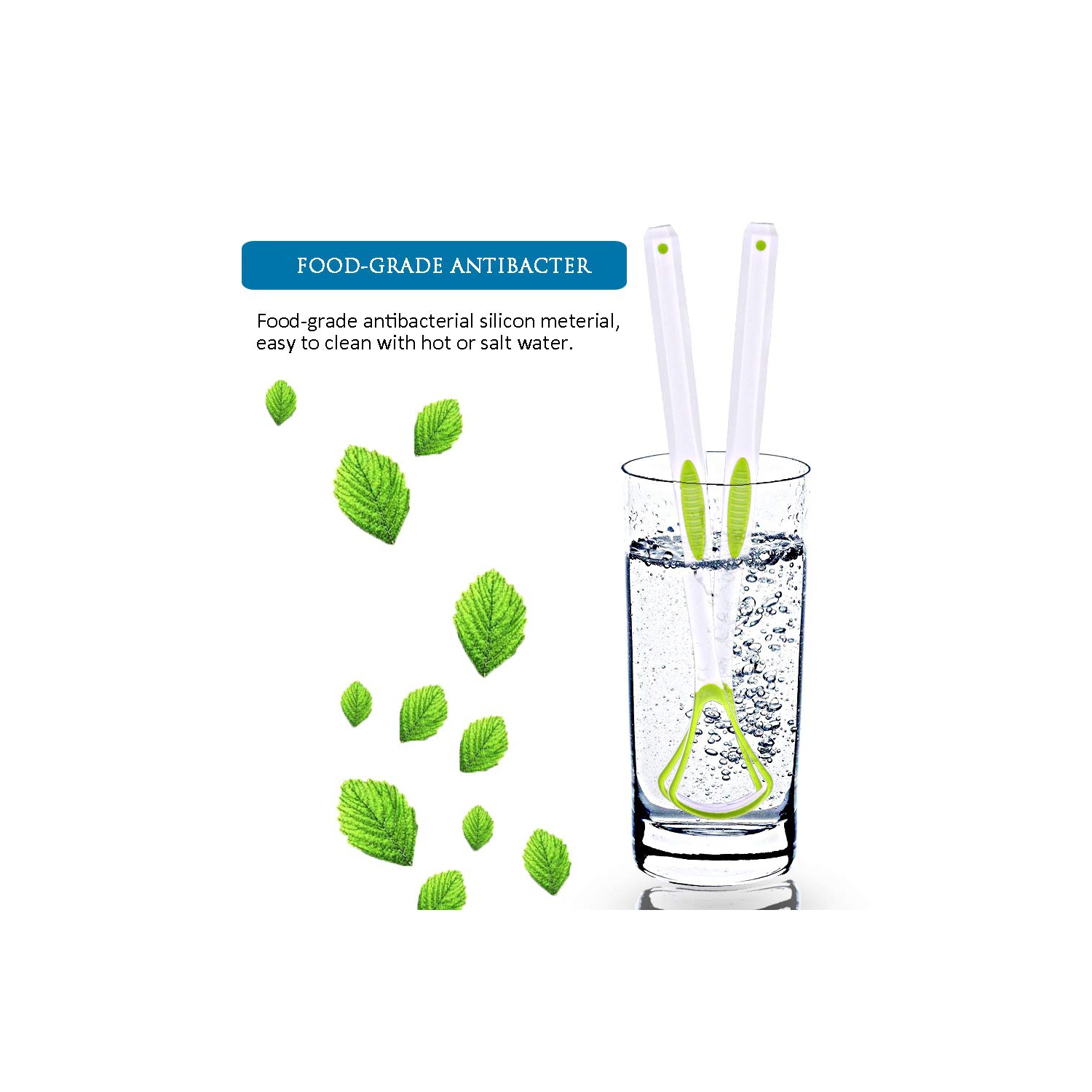 [Silicone souple] 3PCS Nettoyant pour grattoir à langue, racleurs oraux, ensembles de balais haut de gamme, outils pour la mauvaise haleine, trousses