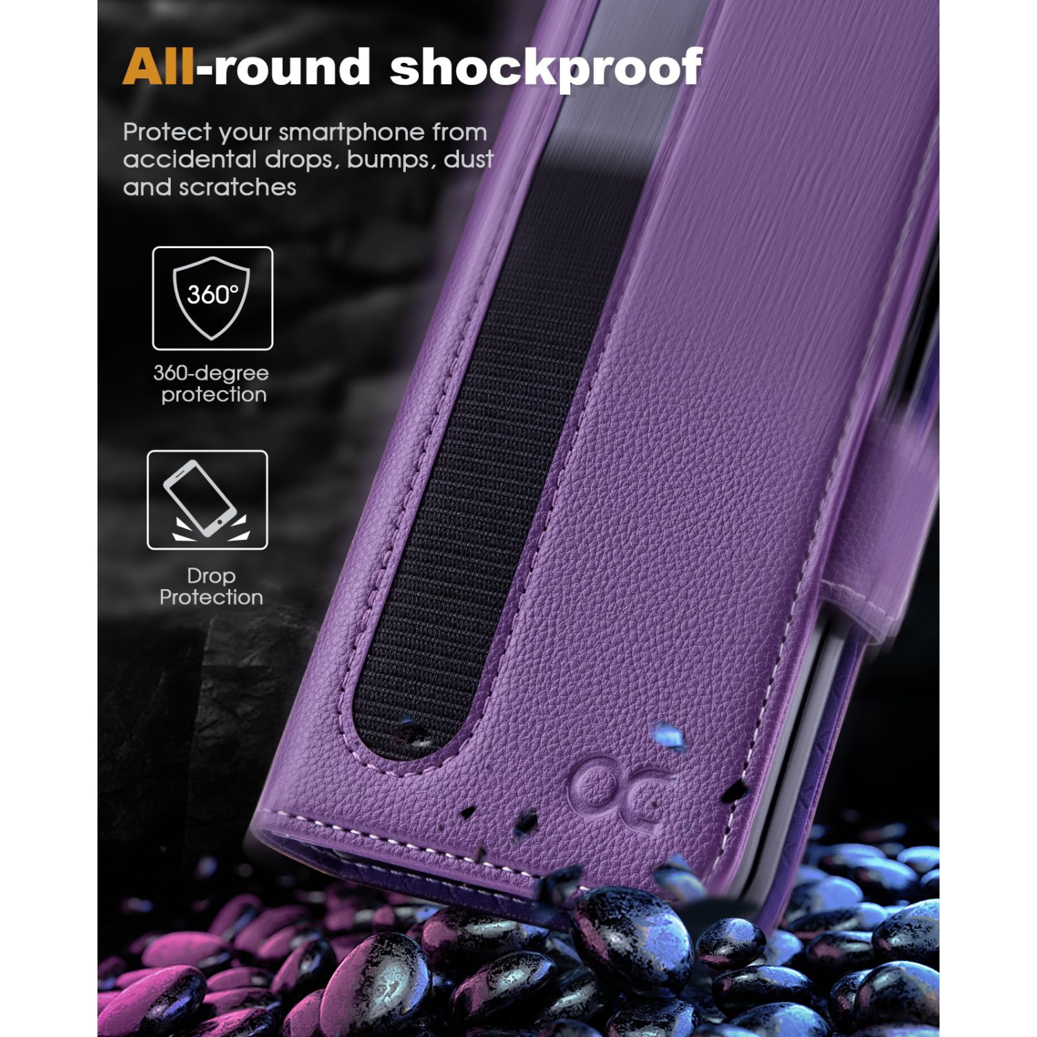 Samsung Galaxy Z Fold 5 5G Wallet Case with S Pen Holder, PU Leather Flip Folio Case with Card Slots RFID Blocking Kickstand Phone Case 7.6 Inch -