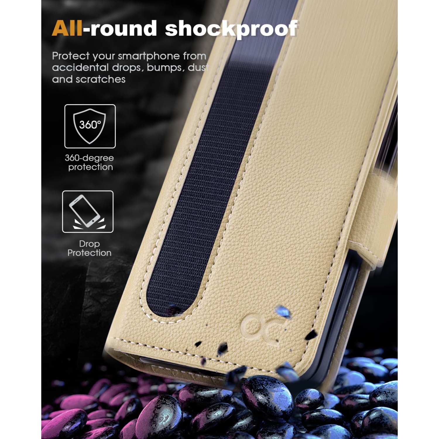 Samsung Galaxy Z Fold 5 5G Wallet Case with S Pen Holder, PU Leather Flip Folio Case with Card Slots RFID Blocking Kickstand Phone Case 7.6 Inch -